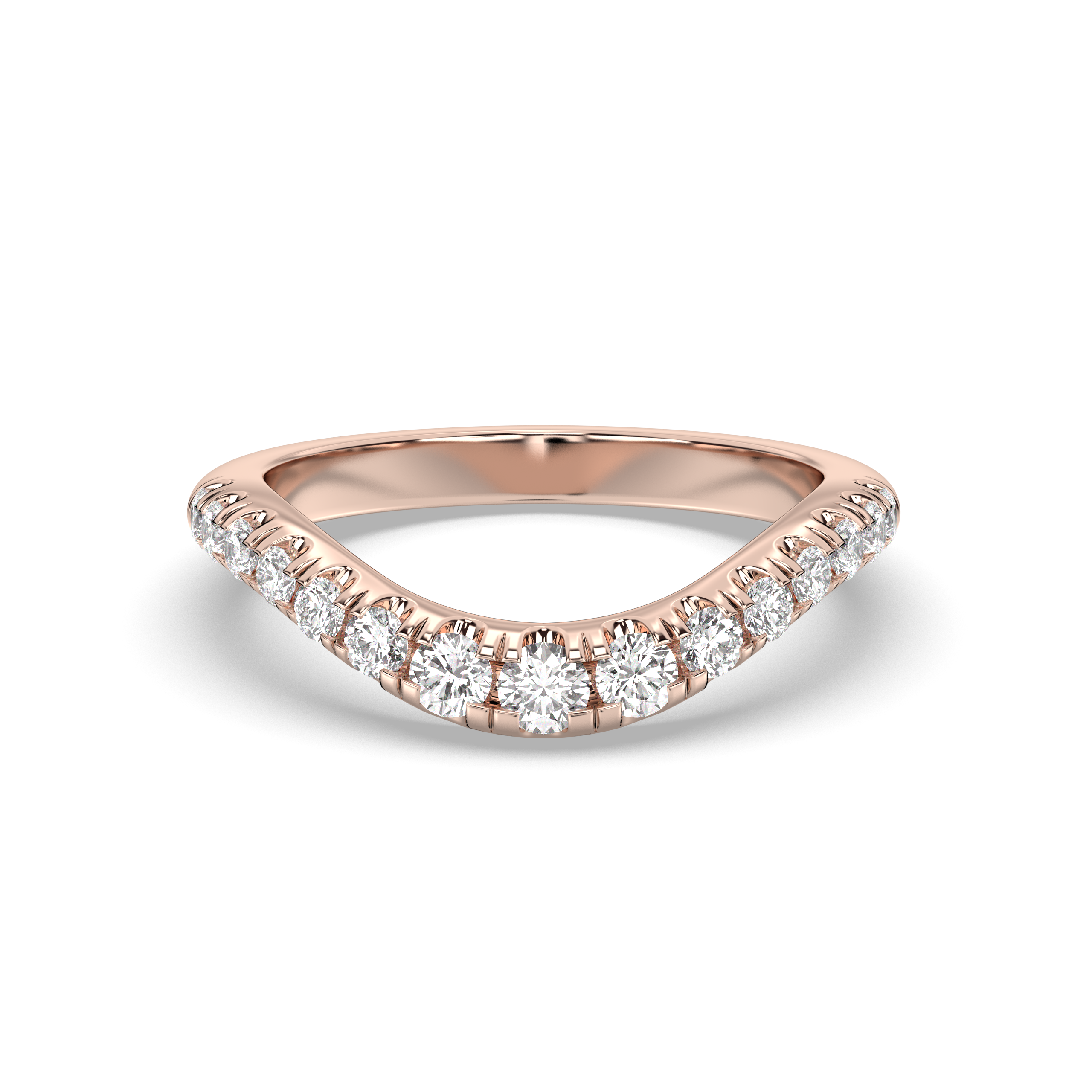 The Drip Pavè Wedding Band Lab Diamond