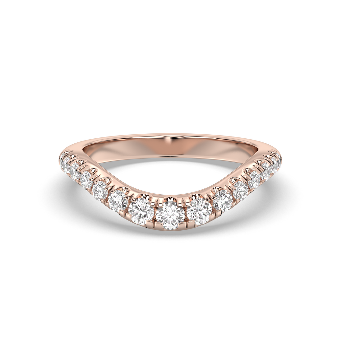 The Drip Pavè Wedding Band Lab Diamond