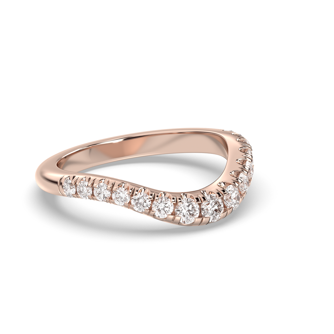 The Drip Pavè Wedding Band Lab Diamond
