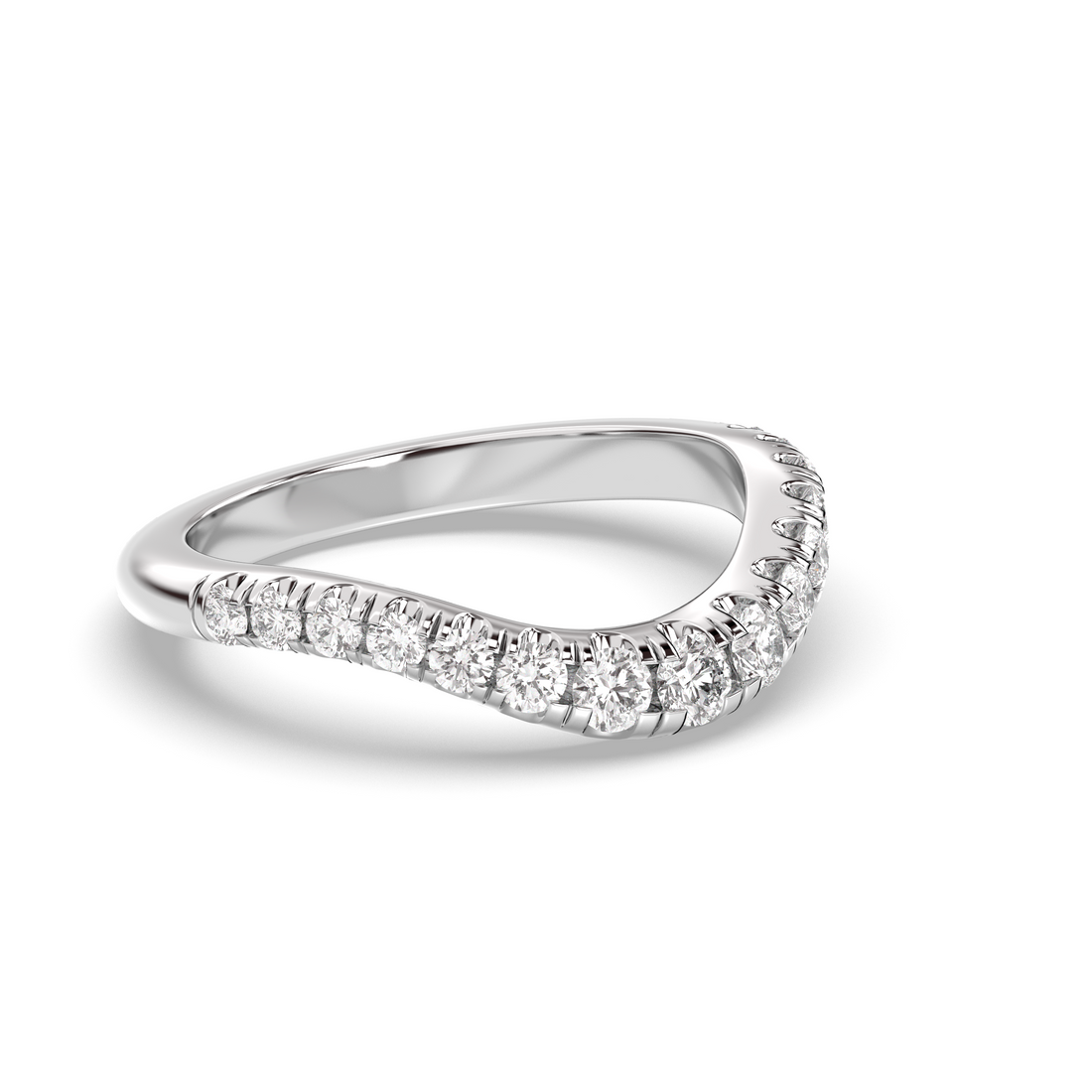 The Drip Pavè Wedding Band Lab Diamond