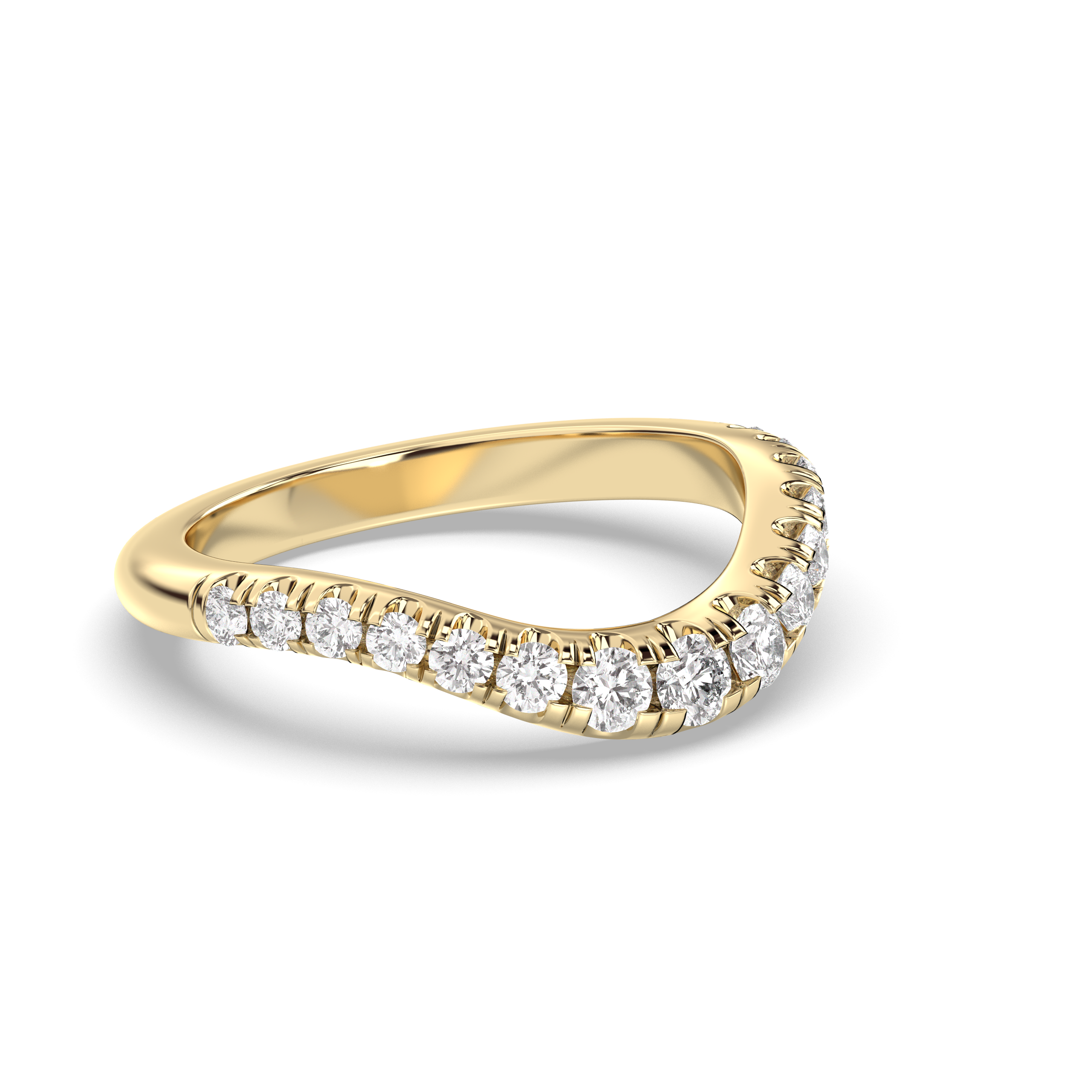 The Drip Pavè Wedding Band Lab Diamond
