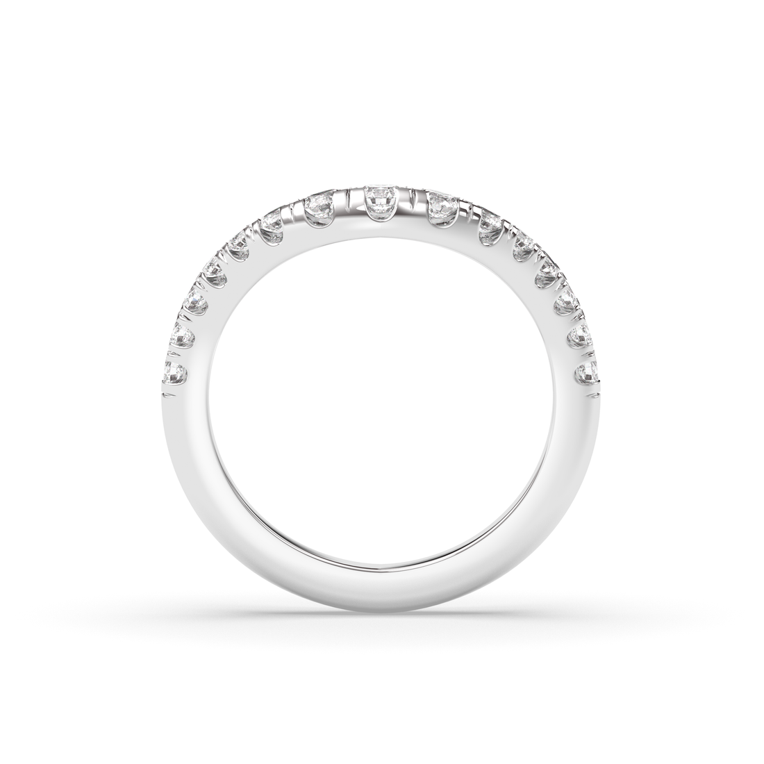 The Drip Pavè Wedding Band Lab Diamond