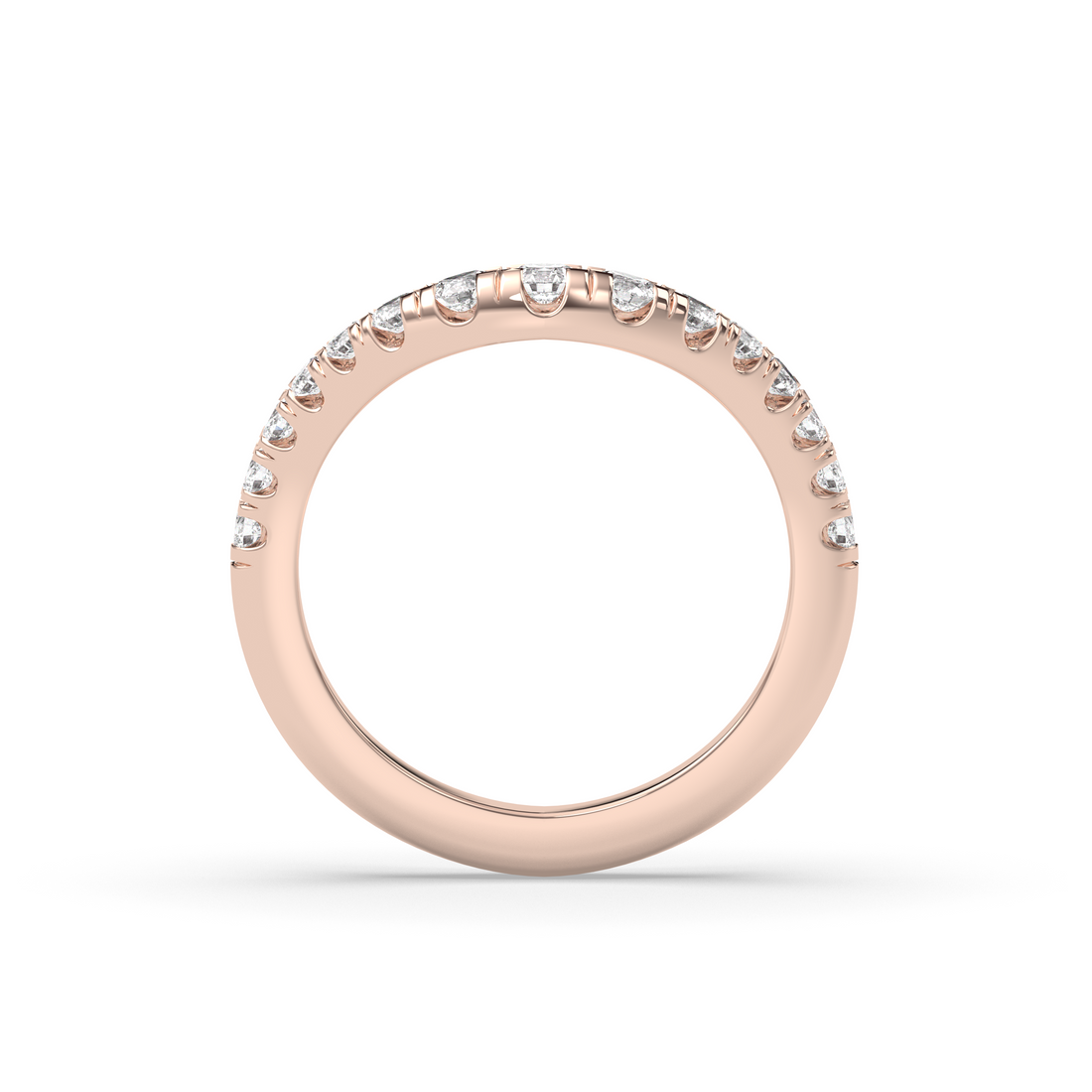 The Drip Pavè Wedding Band Lab Diamond