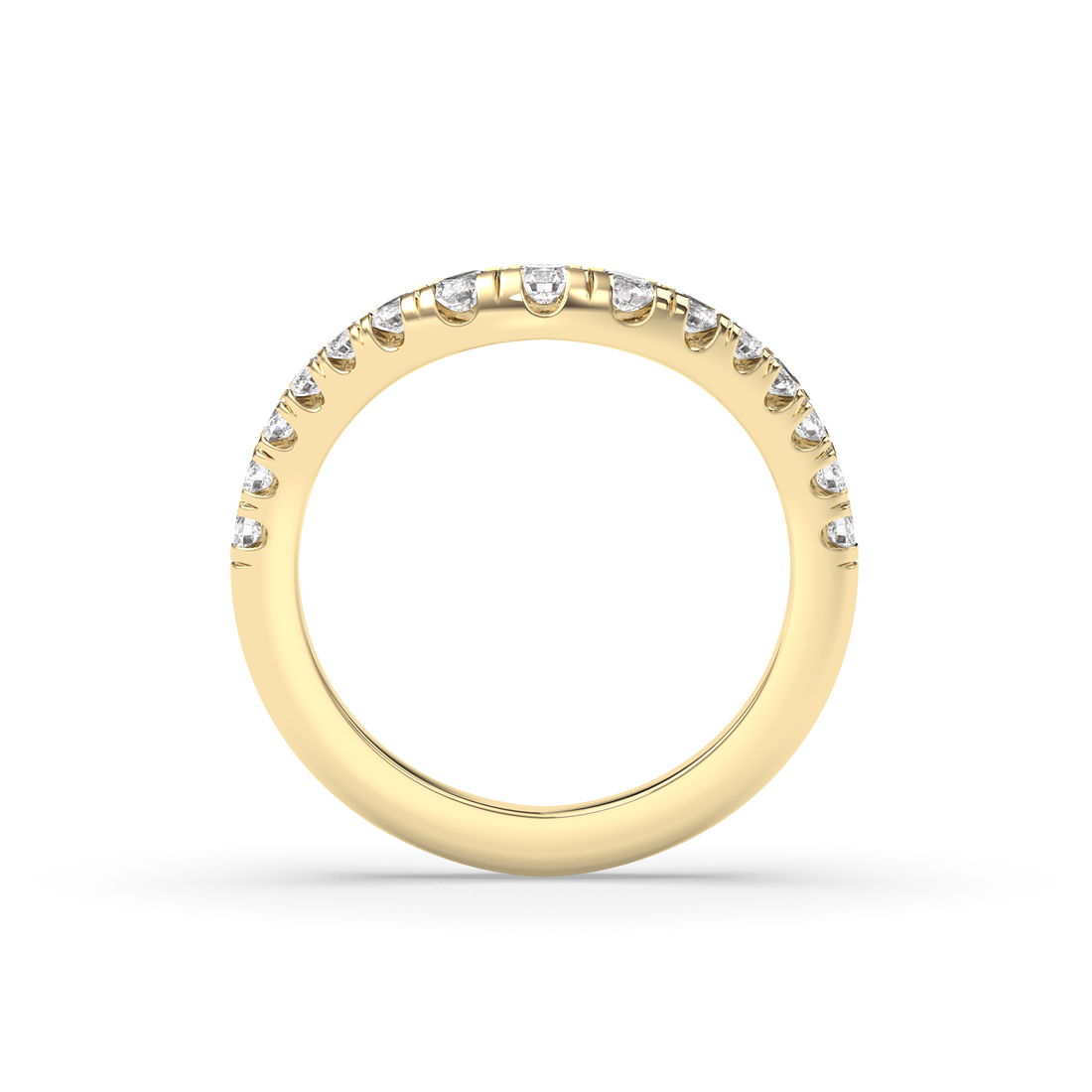 The Drip Pavè Wedding Band Lab Diamond