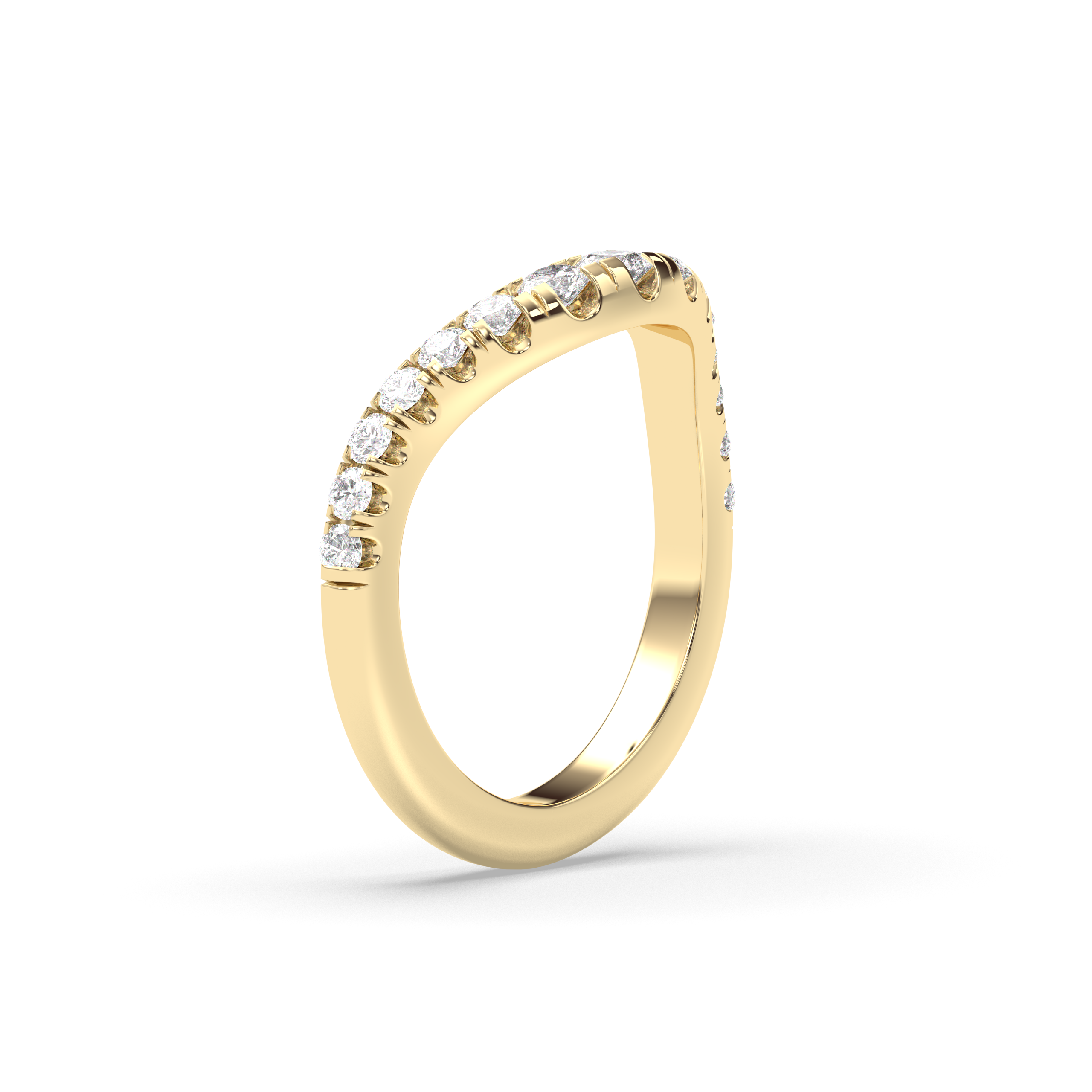 The Drip Pavè Wedding Band Lab Diamond