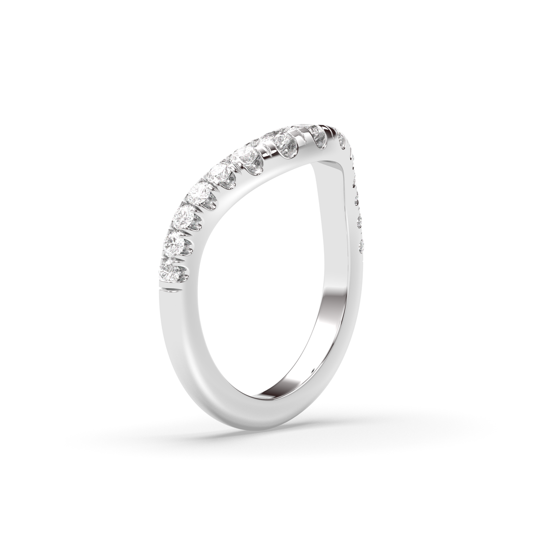 The Drip Pavè Wedding Band Lab Diamond