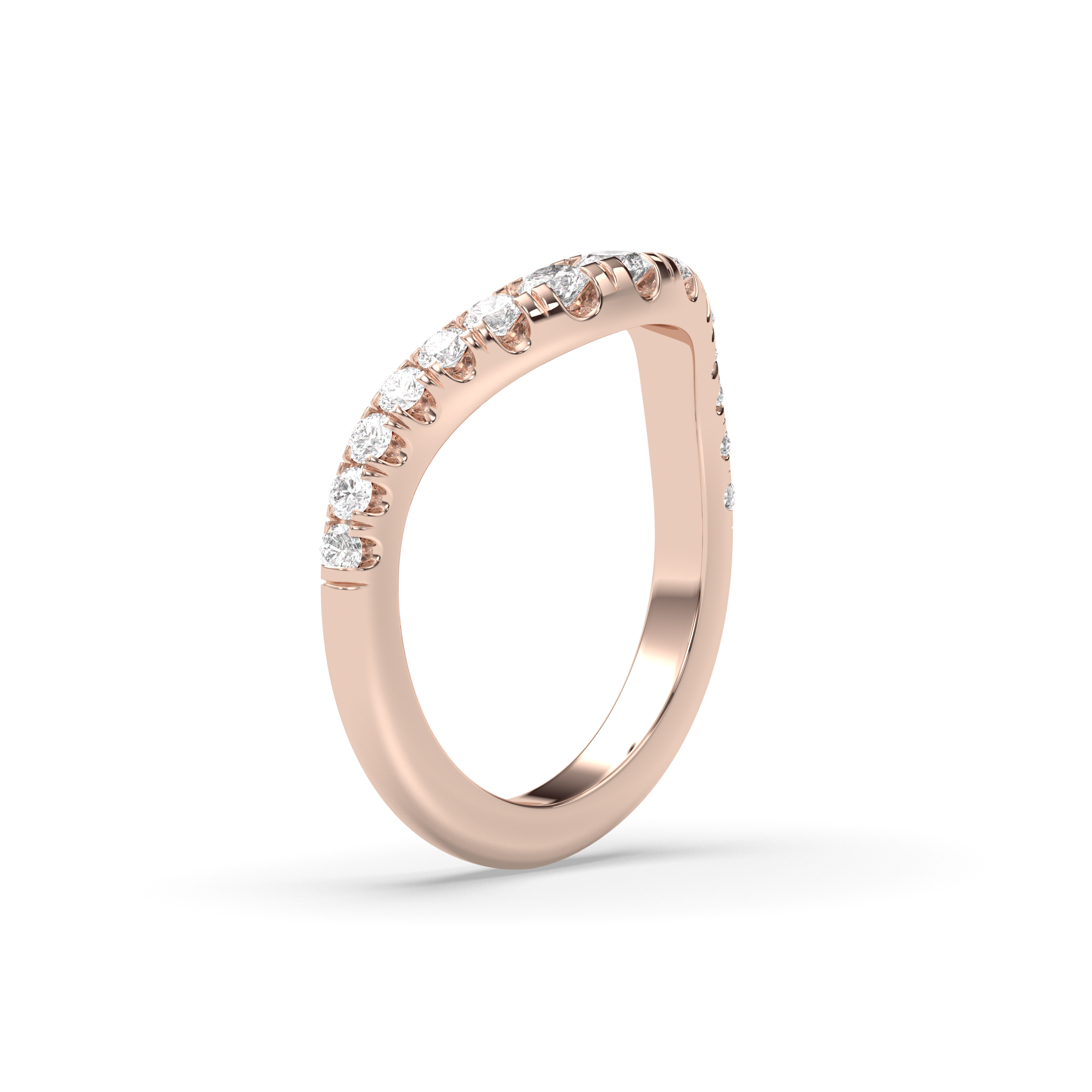 The Drip Pavè Wedding Band Lab Diamond