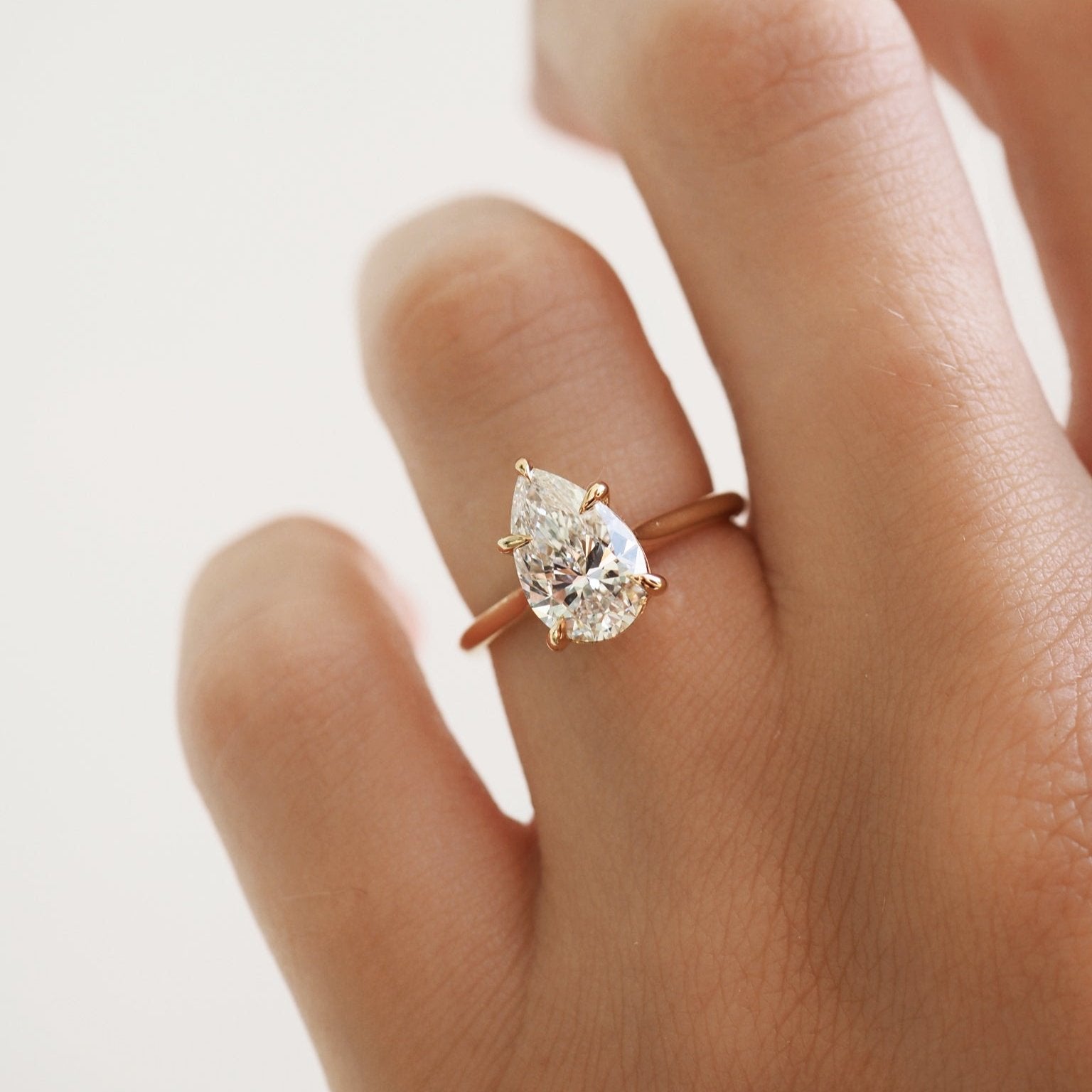 Fia | Pear Solitaire Lab-Grown Diamond Engagement Ring