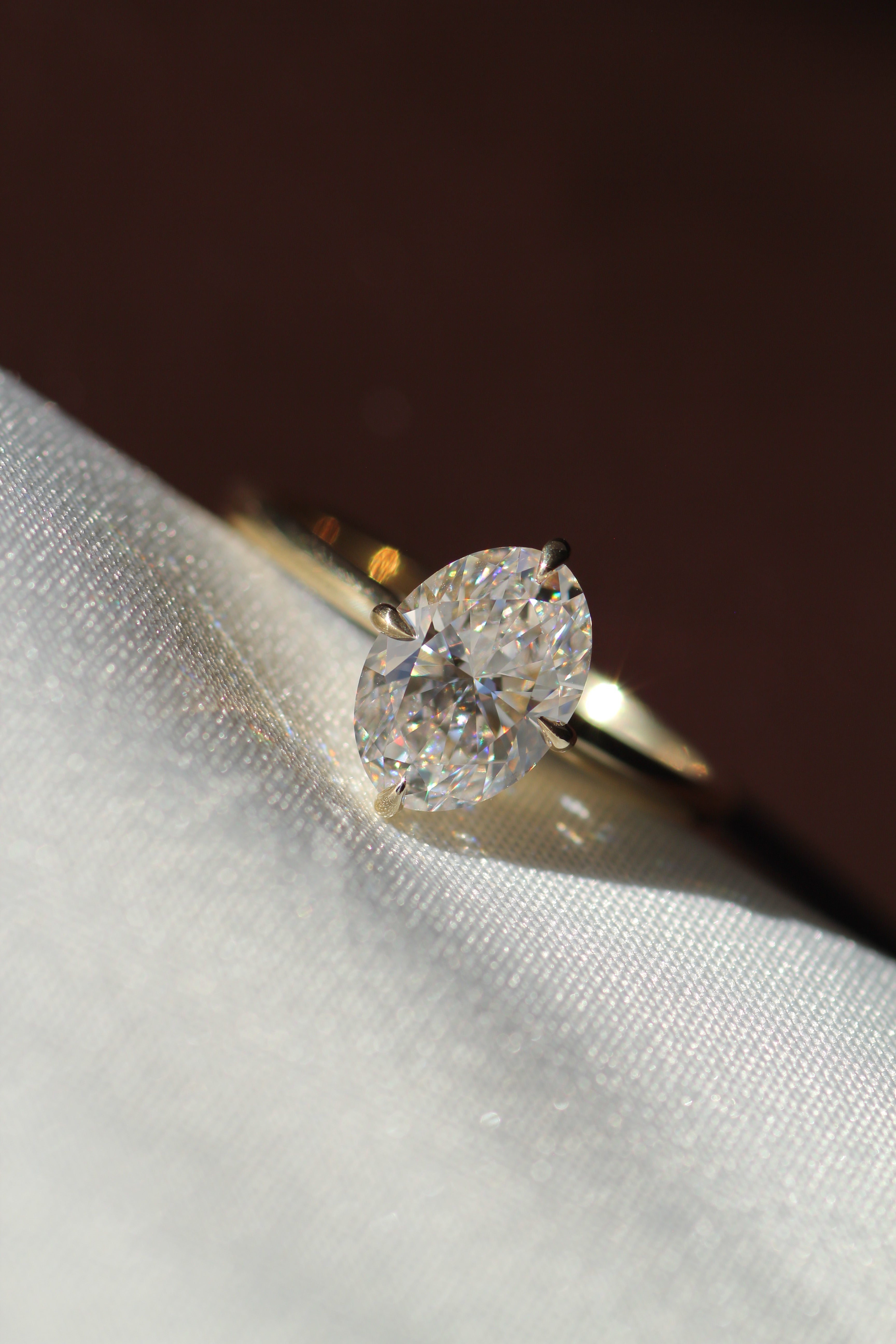 Atlas North South Solitaire, Oval Cut