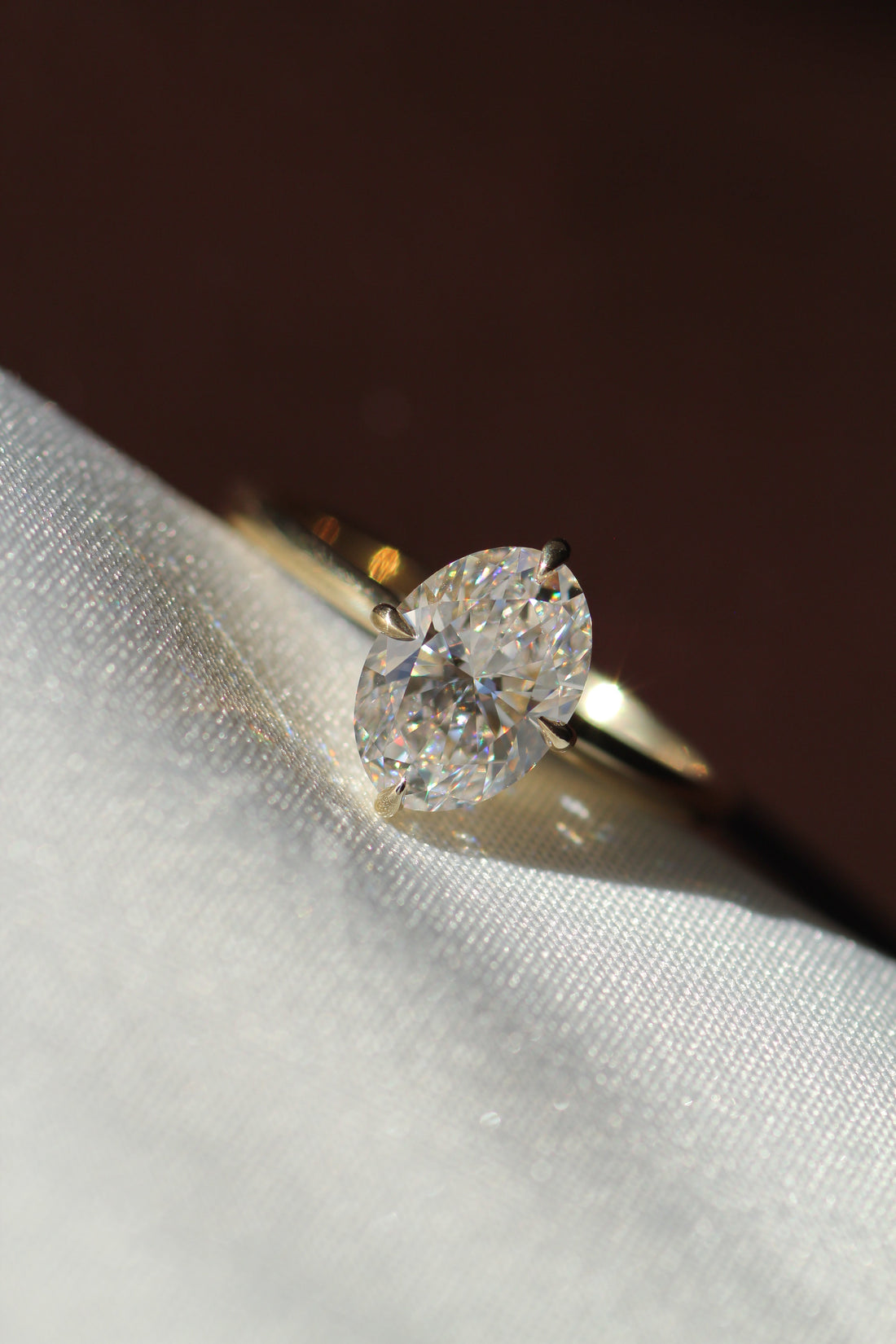 Atlas North South Solitaire, Oval Cut