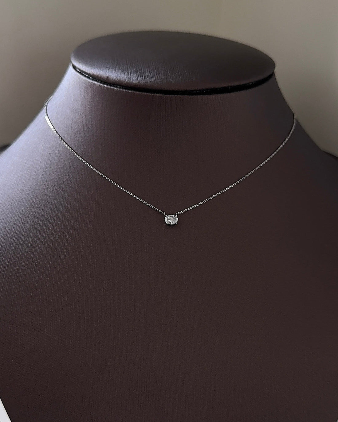 30 Pointer Oval cut Diamond Pendant Necklace