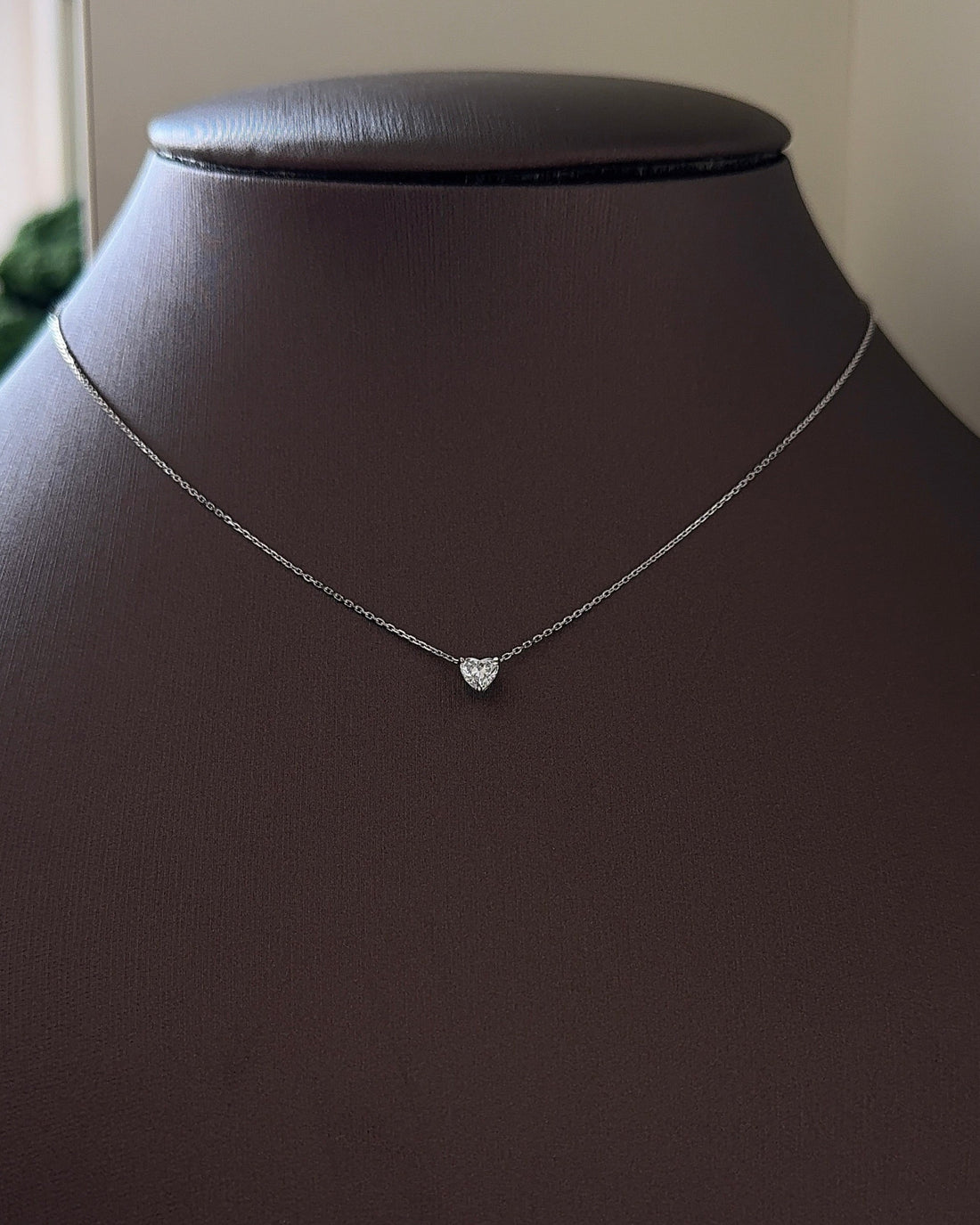 30 Pointer Heart cut Diamond Pendant Necklace