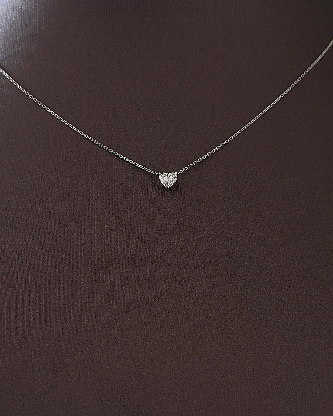 30 Pointer Heart cut Diamond Pendant Necklace