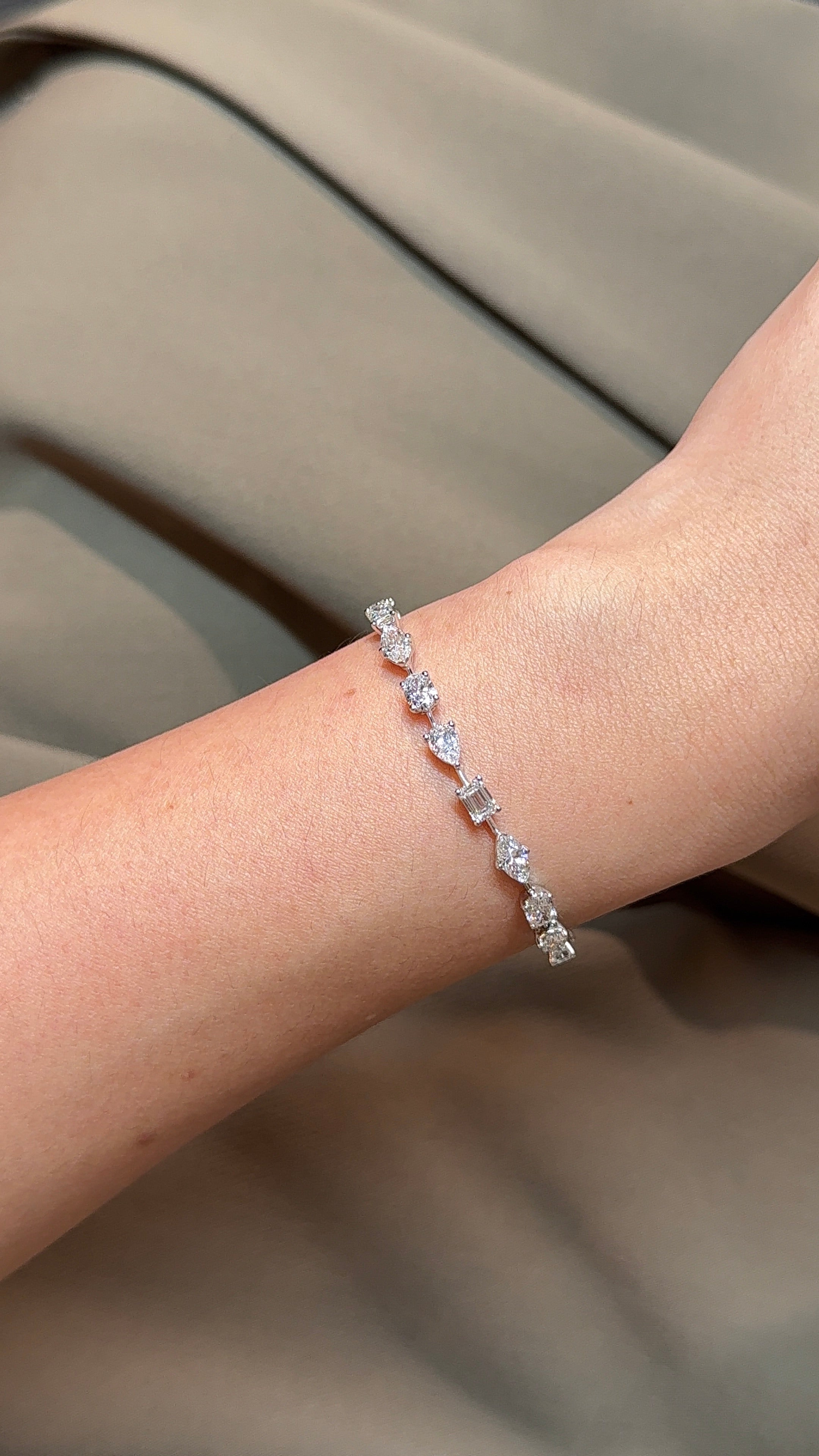 30 Pointer Mixed Fancy Diamond Bracelet