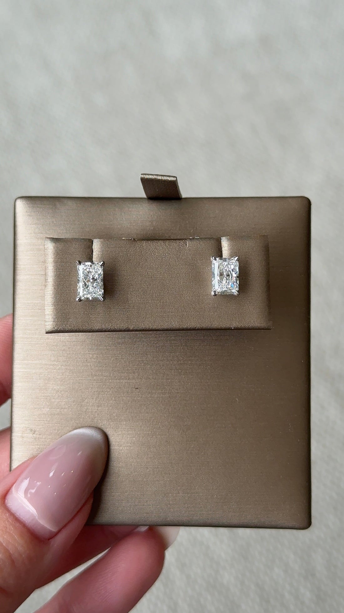 70 Pointer Radiant Cut Diamond Earrings