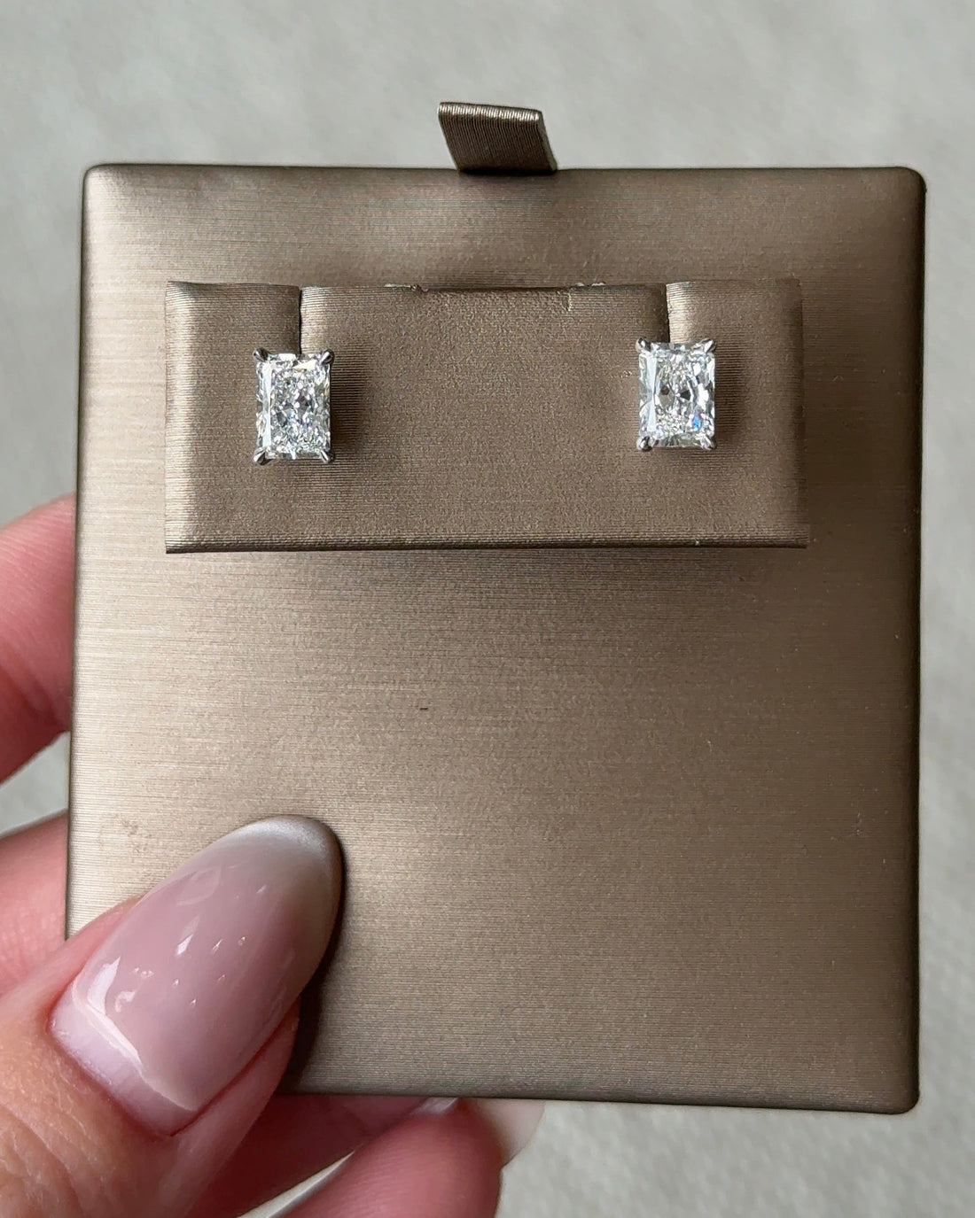 70 Pointer Radiant Cut Diamond Earrings