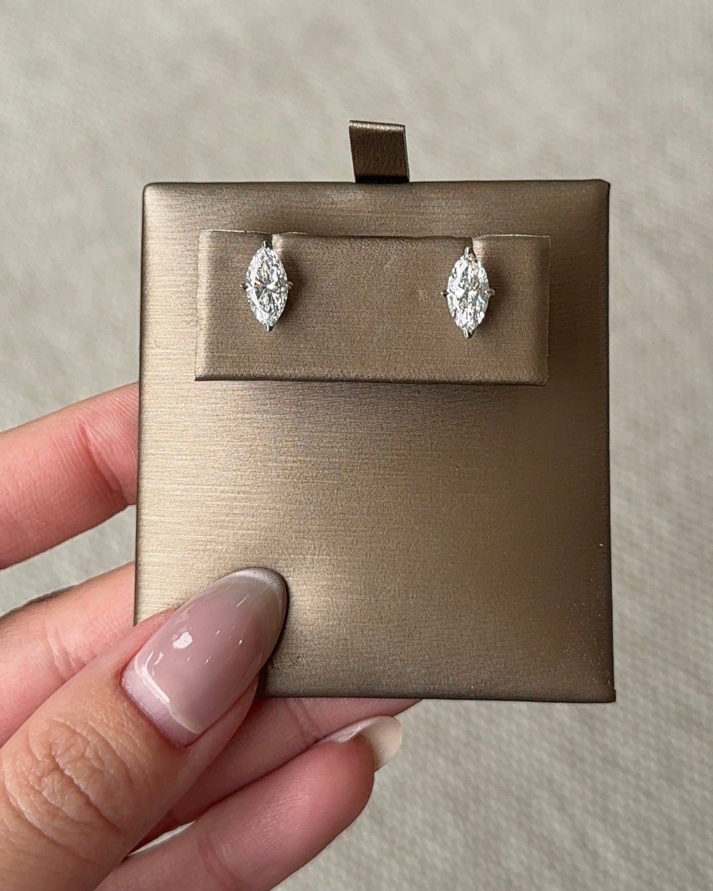 70 Pointer Marquise Cut Diamond Earrings