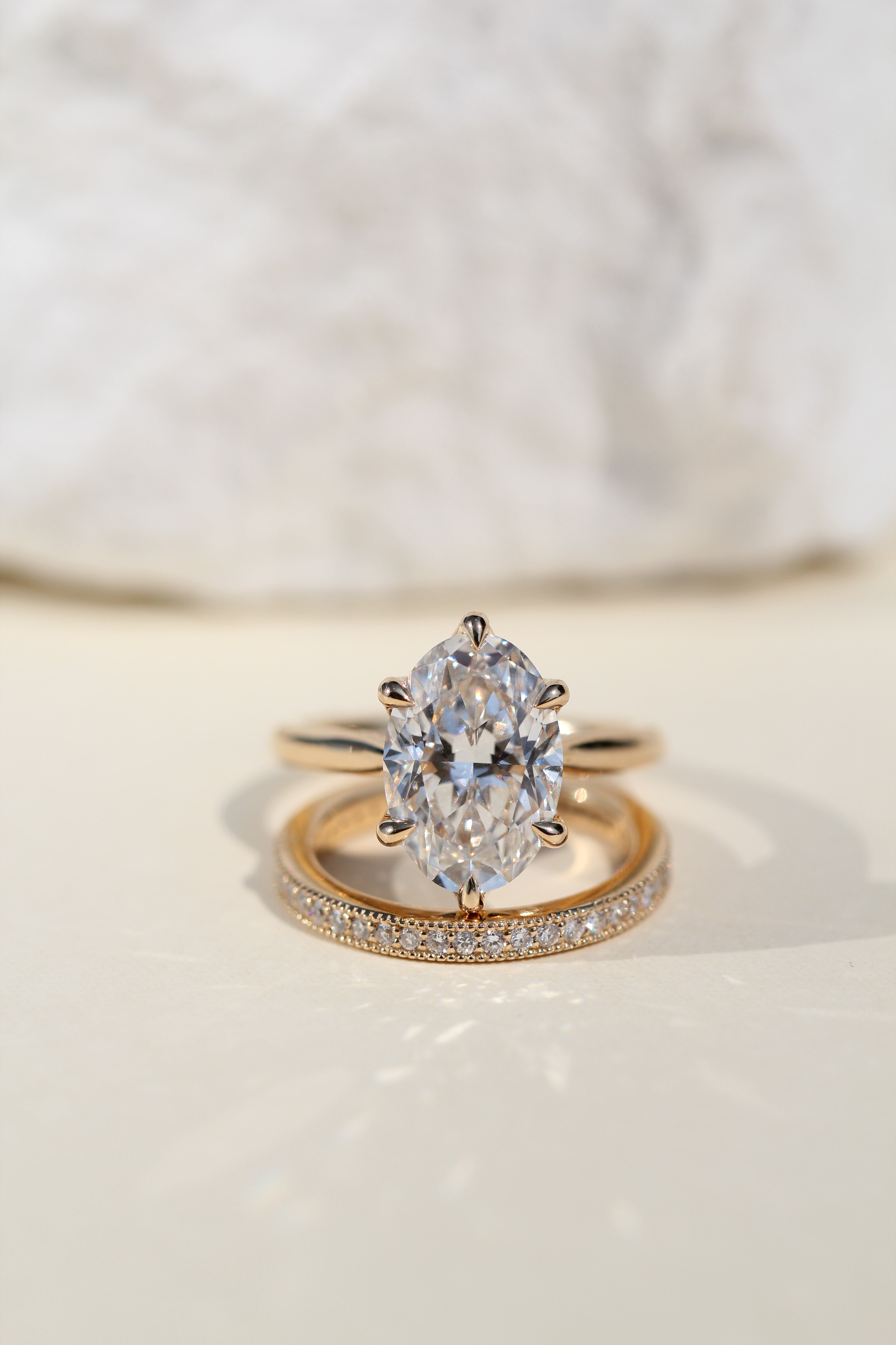 Vintage Monaco Lab Diamond Wedding Band