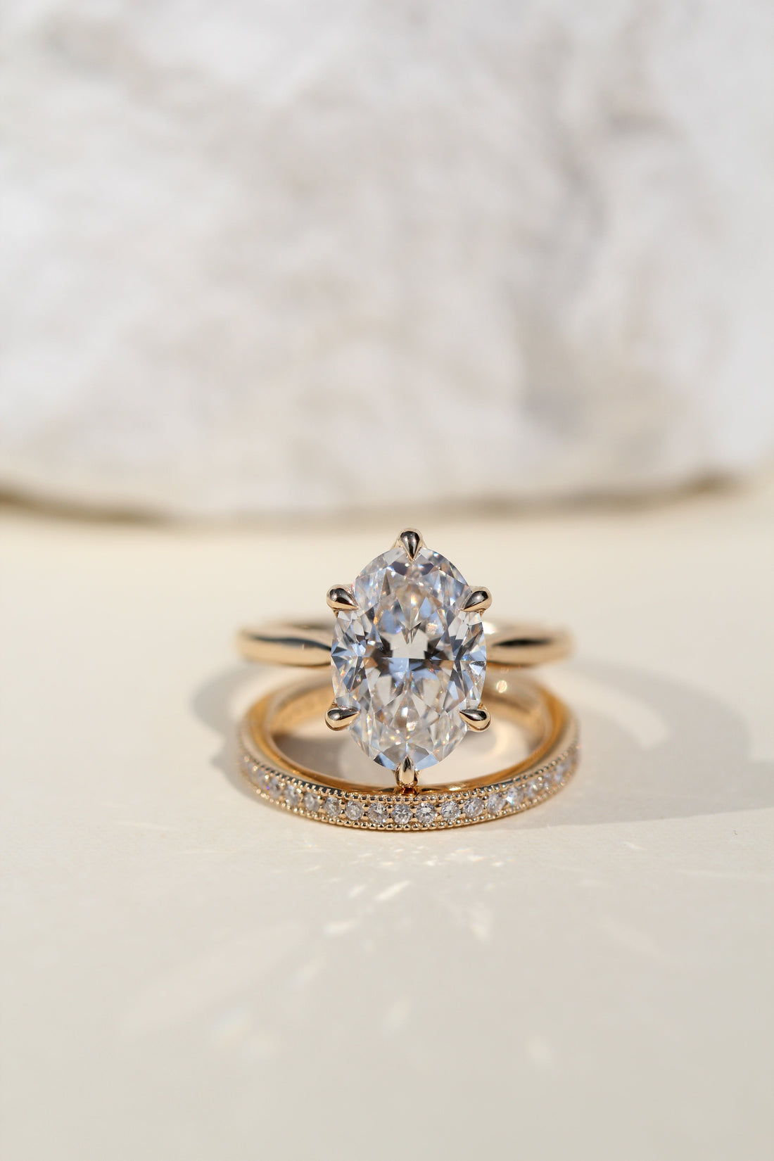 Vintage Monaco Lab Diamond Wedding Band