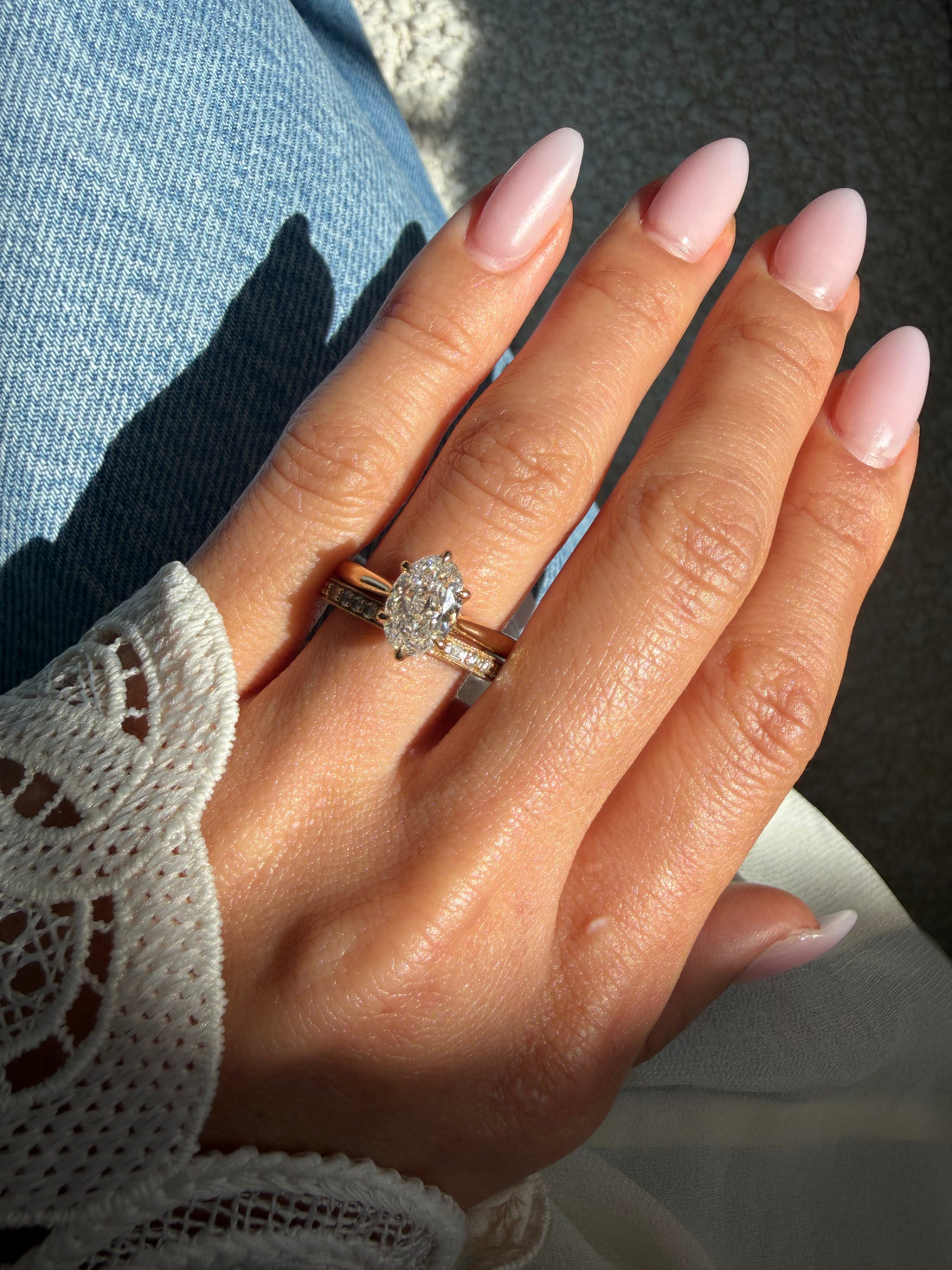 The Deco Diamond Wedding Band