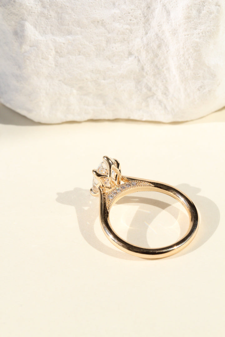 Vintage Monaco, Antique Old Mine Oval Lab Diamond