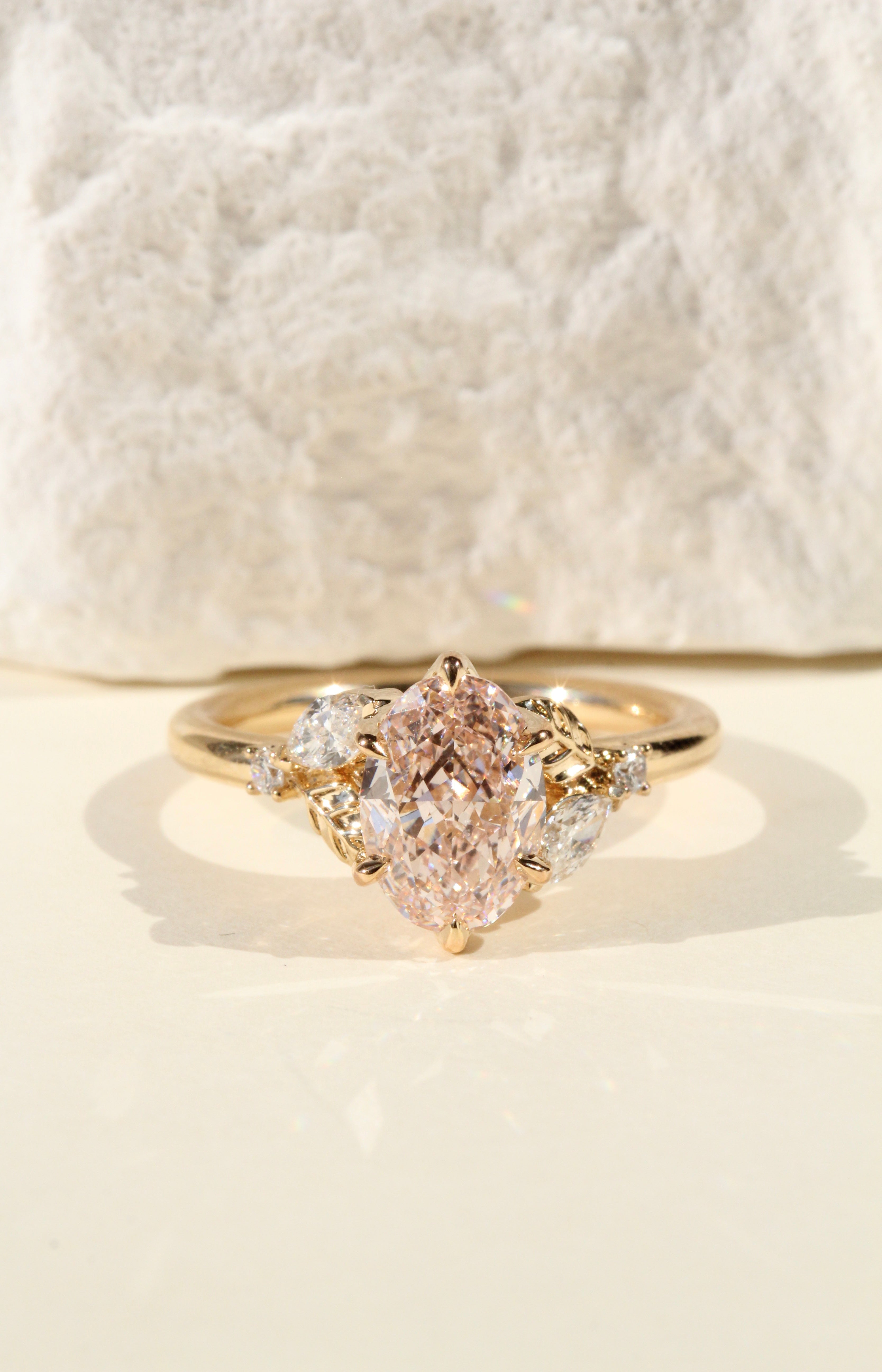 2.07 Pastel Pink Oval Lab Diamond Tuscany