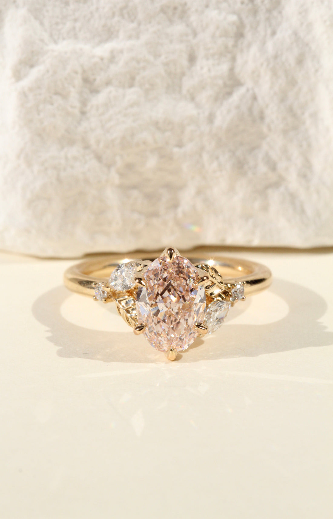 2.07 Pastel Pink Oval Lab Diamond Tuscany