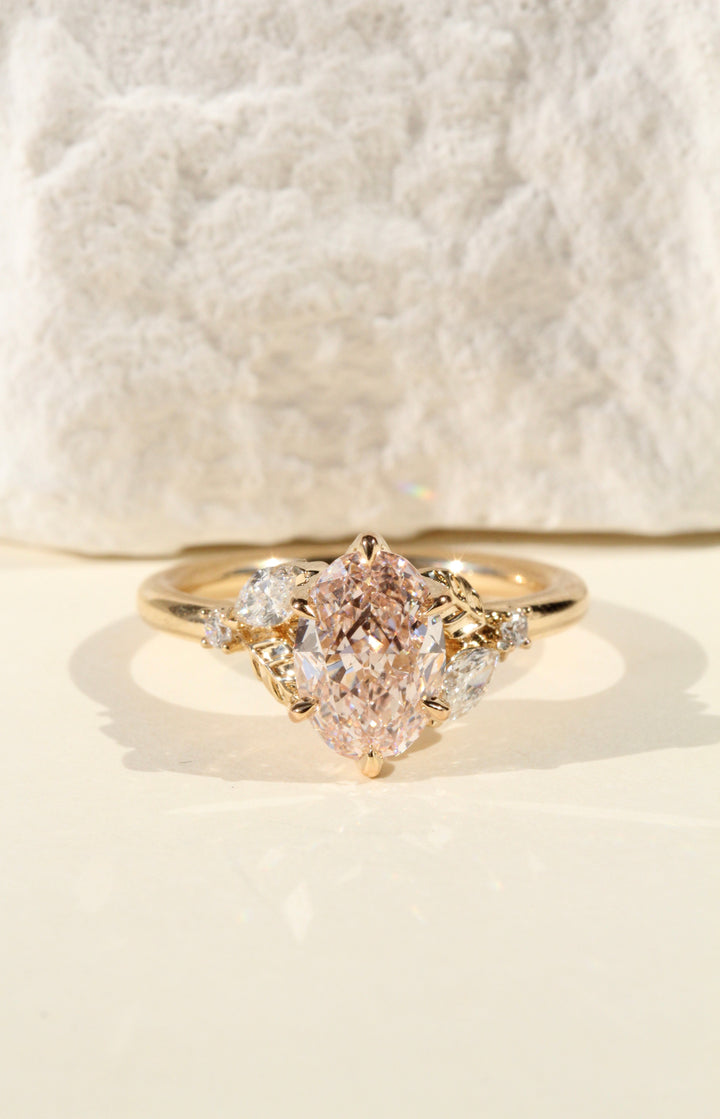 2.07 Pastel Pink Oval Lab Diamond Tuscany