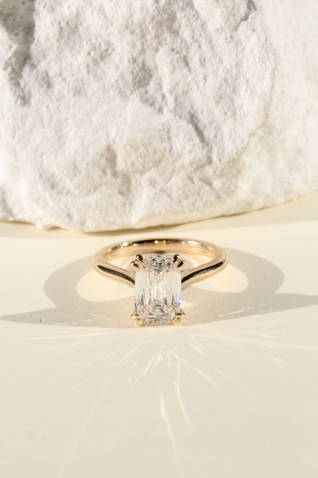 3.01 Scissor Cut Elongated Cushion Lab Diamond Amsterdam