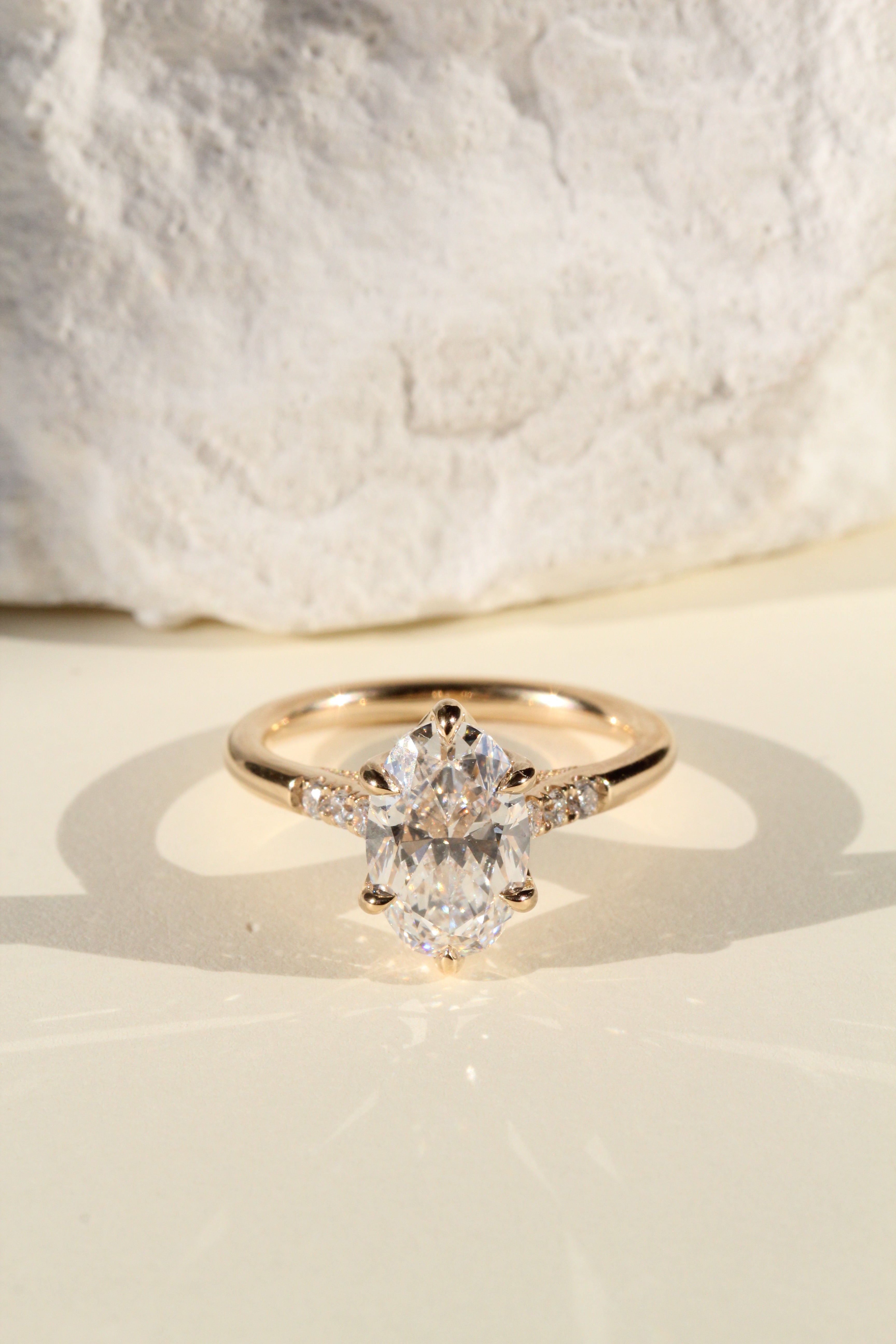 Vintage Monaco Trio Pavè, Oval Cut