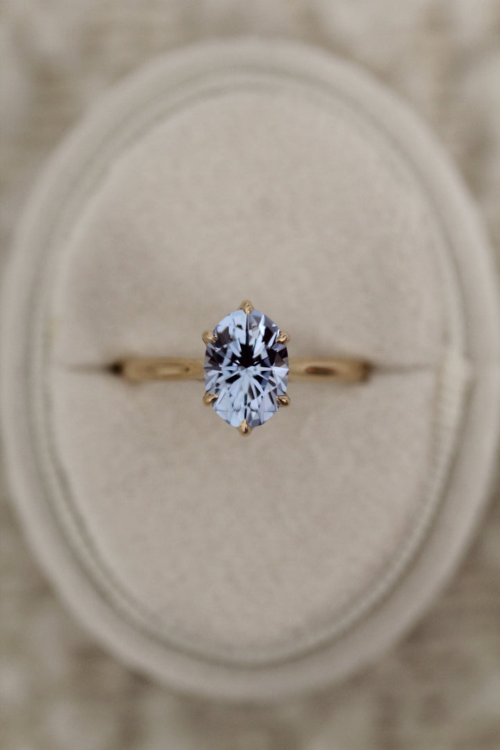 3.0 Moonlight Periwinkle Lab Sapphire Vintage Monaco