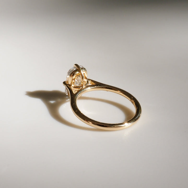 Kali | Elongated Cushion Solitaire Lab-Grown Diamond Engagement Ring