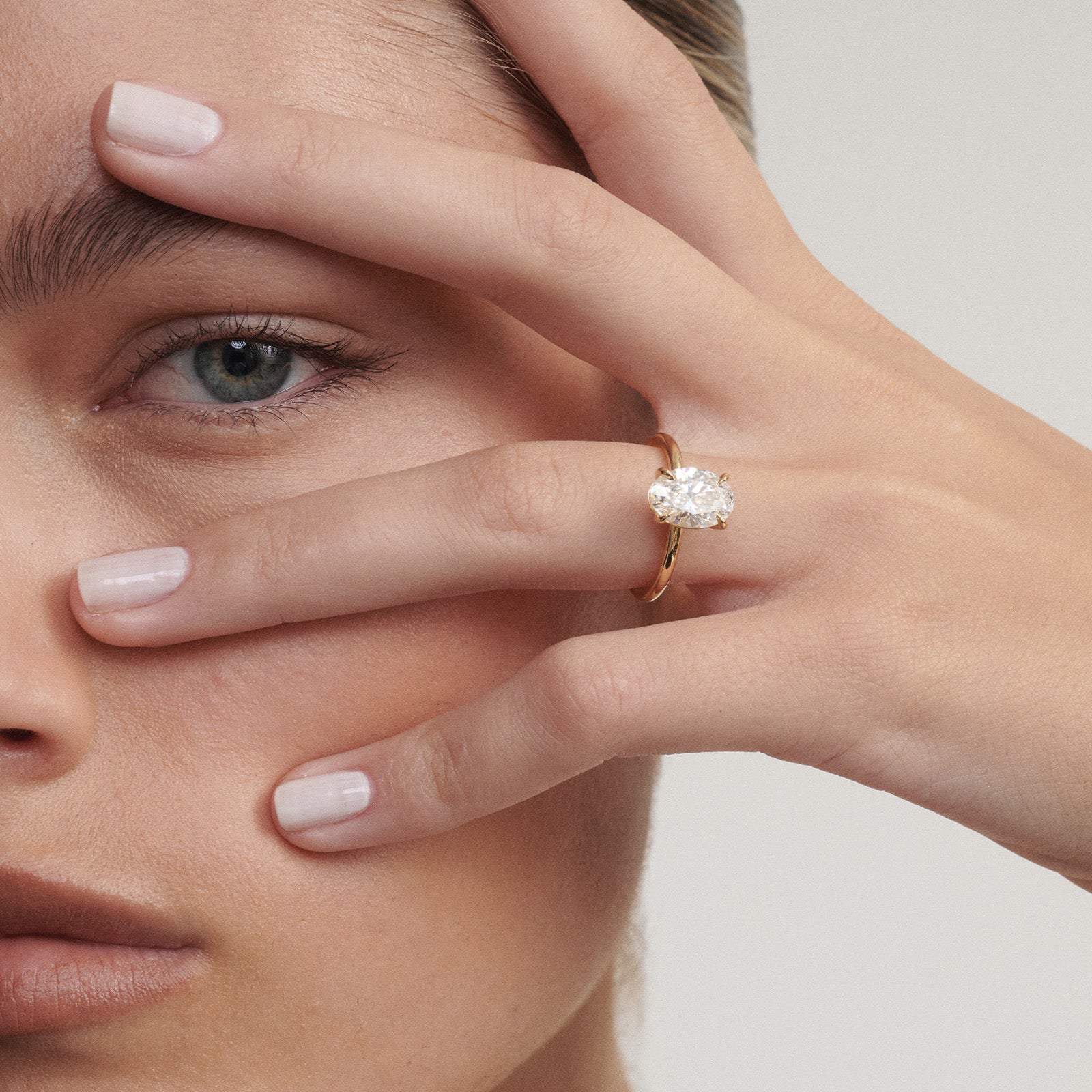Clara | Oval Solitaire Lab-Grown Diamond Engagement Ring