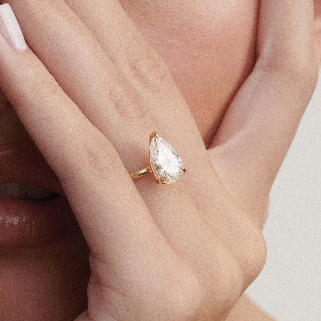 Lyla | Pear Solitaire Lab-Grown Diamond Engagement Ring