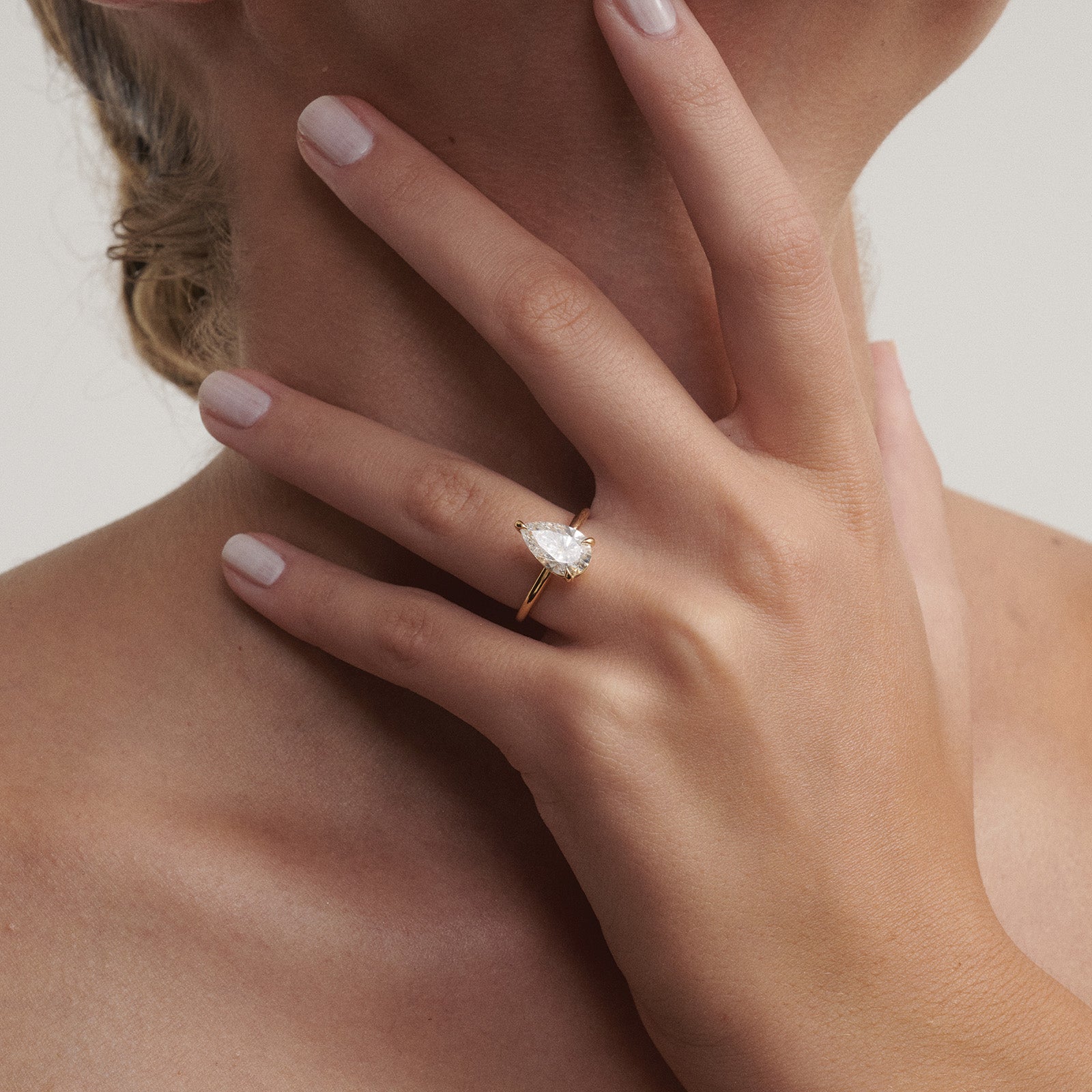 Lyla | Pear Solitaire Lab-Grown Diamond Engagement Ring