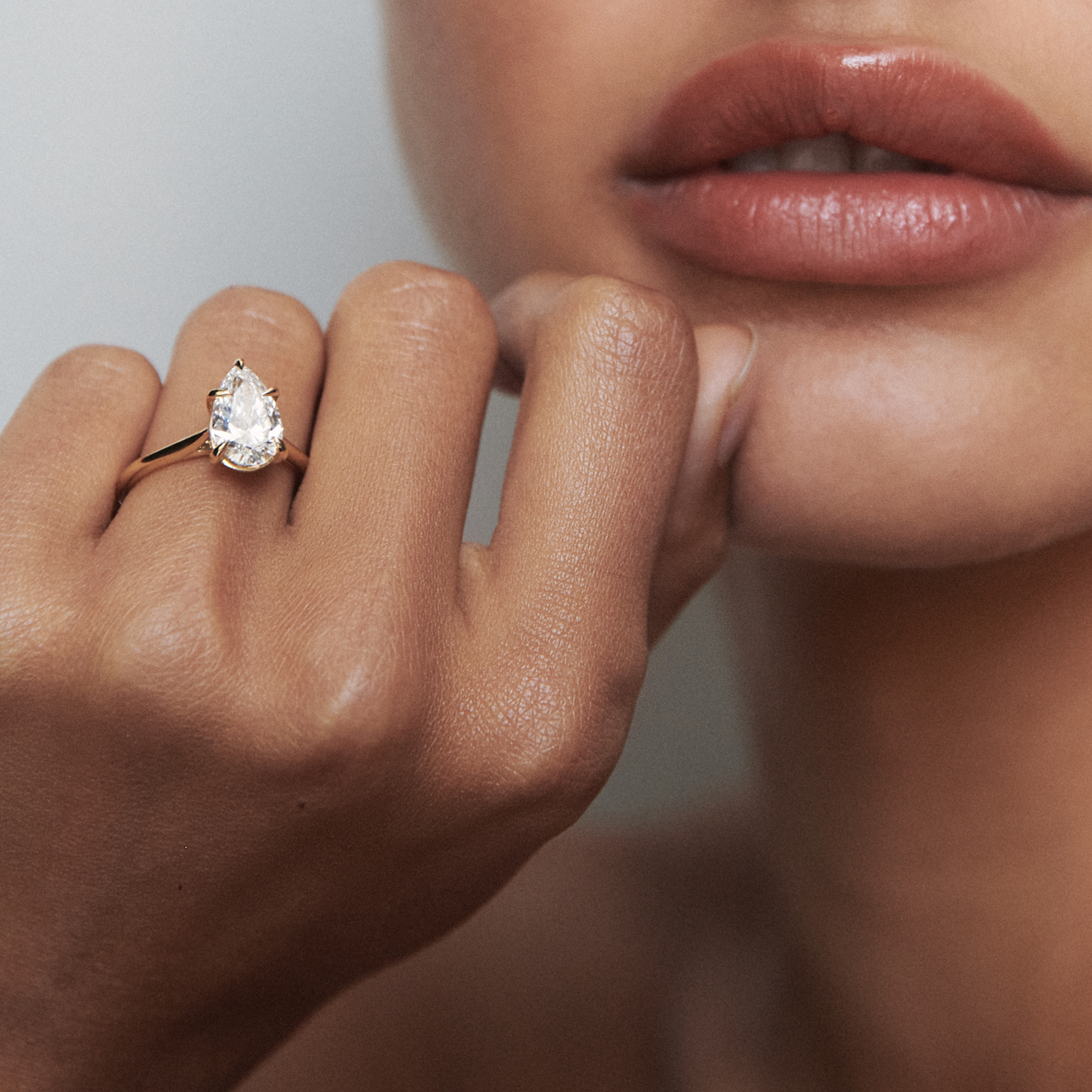 Fia | Pear Solitaire Lab-Grown Diamond Engagement Ring