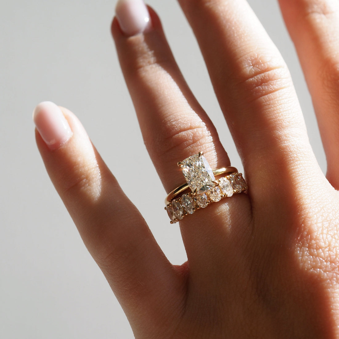 Khia | Elongated Cushion Solitaire Lab-Grown Diamond Engagement Ring