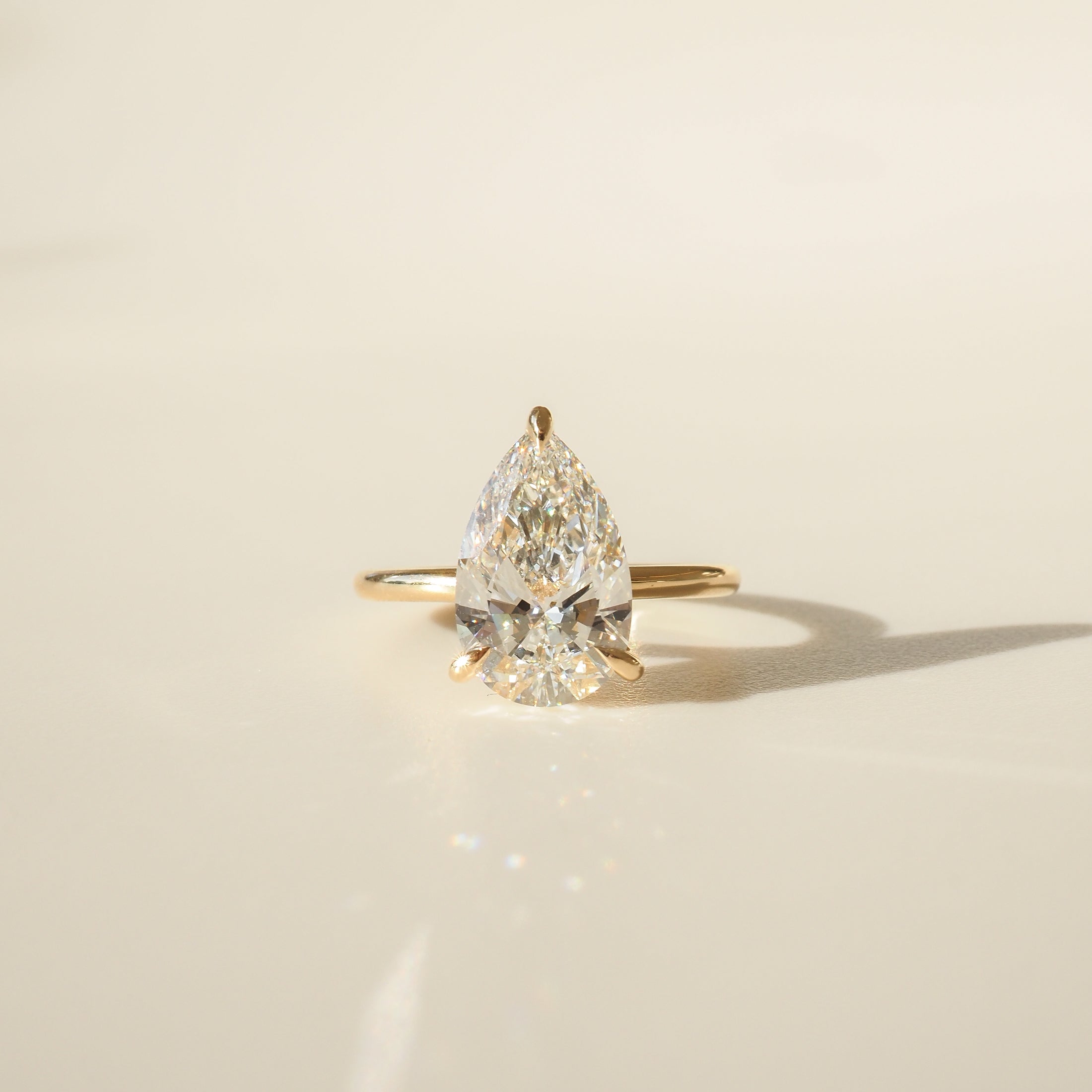 Lyla | 3.1ct Pear Solitaire Lab-Grown Diamond Engagement Ring