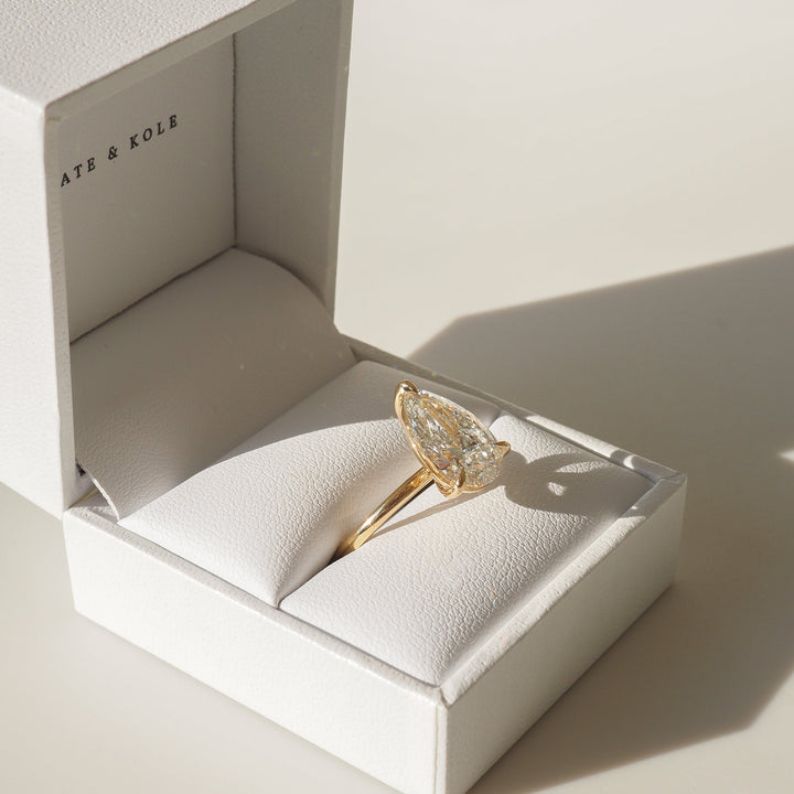 Lyla | 3.1ct Pear Solitaire Lab-Grown Diamond Engagement Ring