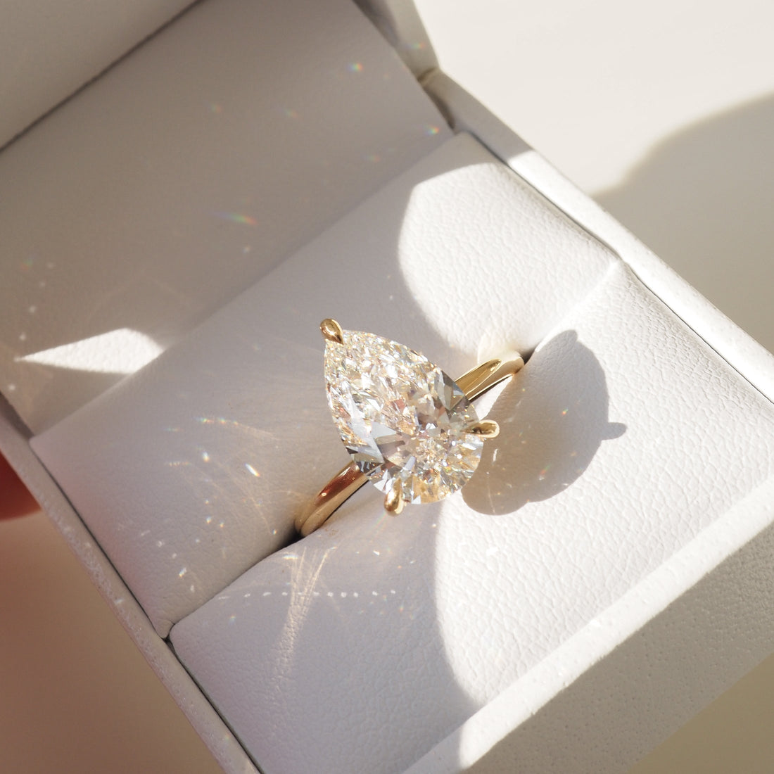 Lyla | 3.1ct Pear Solitaire Lab-Grown Diamond Engagement Ring