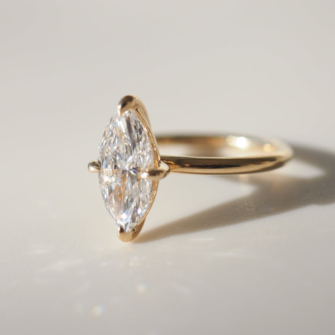 Mae | 2ct Marquise Solitaire Lab-Grown Diamond Engagement Ring