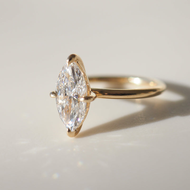 Mae | 2ct Marquise Solitaire Lab-Grown Diamond Engagement Ring