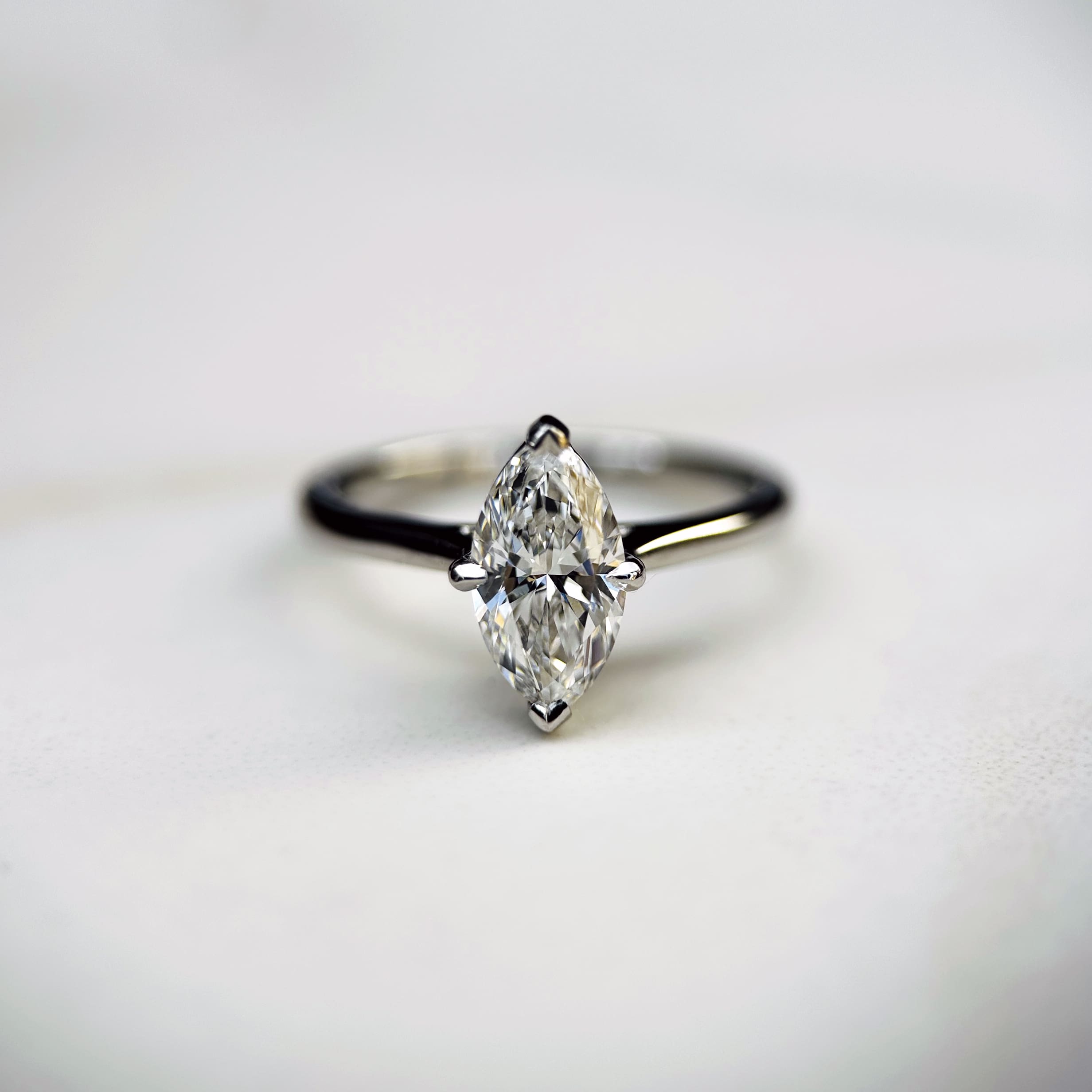 Classic Marquise Cut Solitaire - 1ct+ (D/E & VVS)