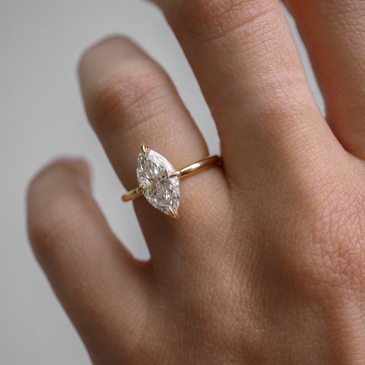 Mae | Marquise Solitaire Lab-Grown Diamond Engagement Ring