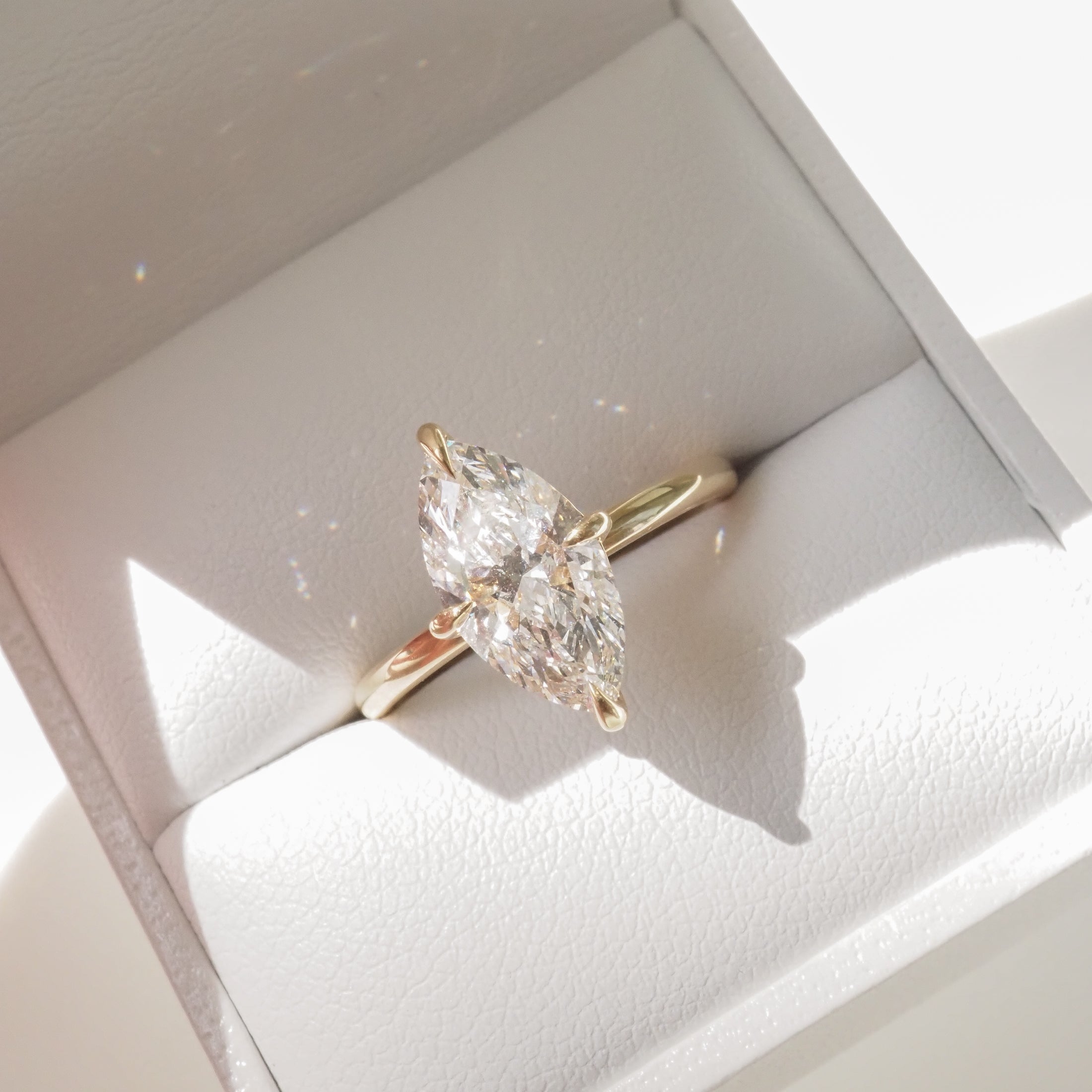 Mae | Marquise Solitaire Lab-Grown Diamond Engagement Ring