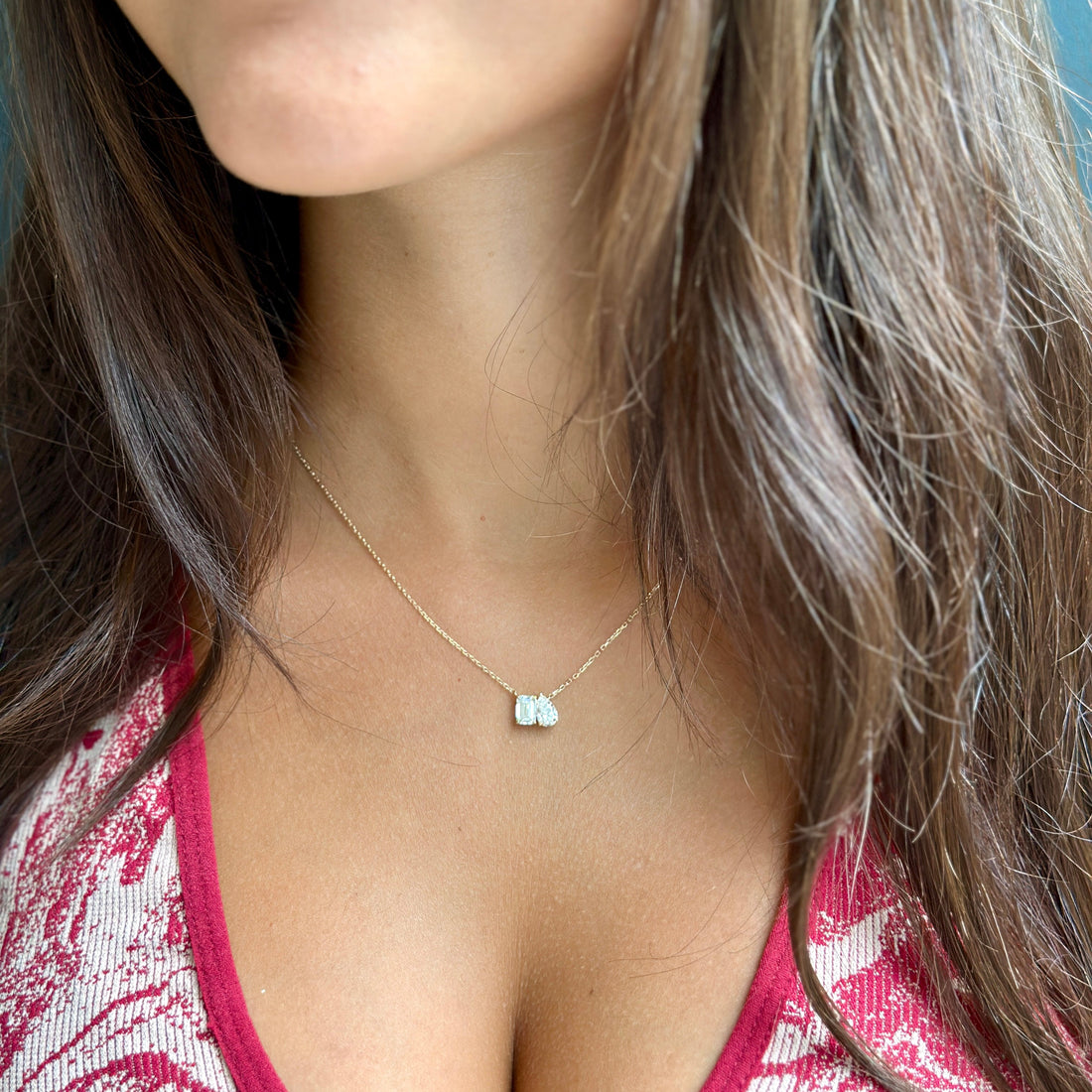 Moi et Toi Pendant - 1.25ct+