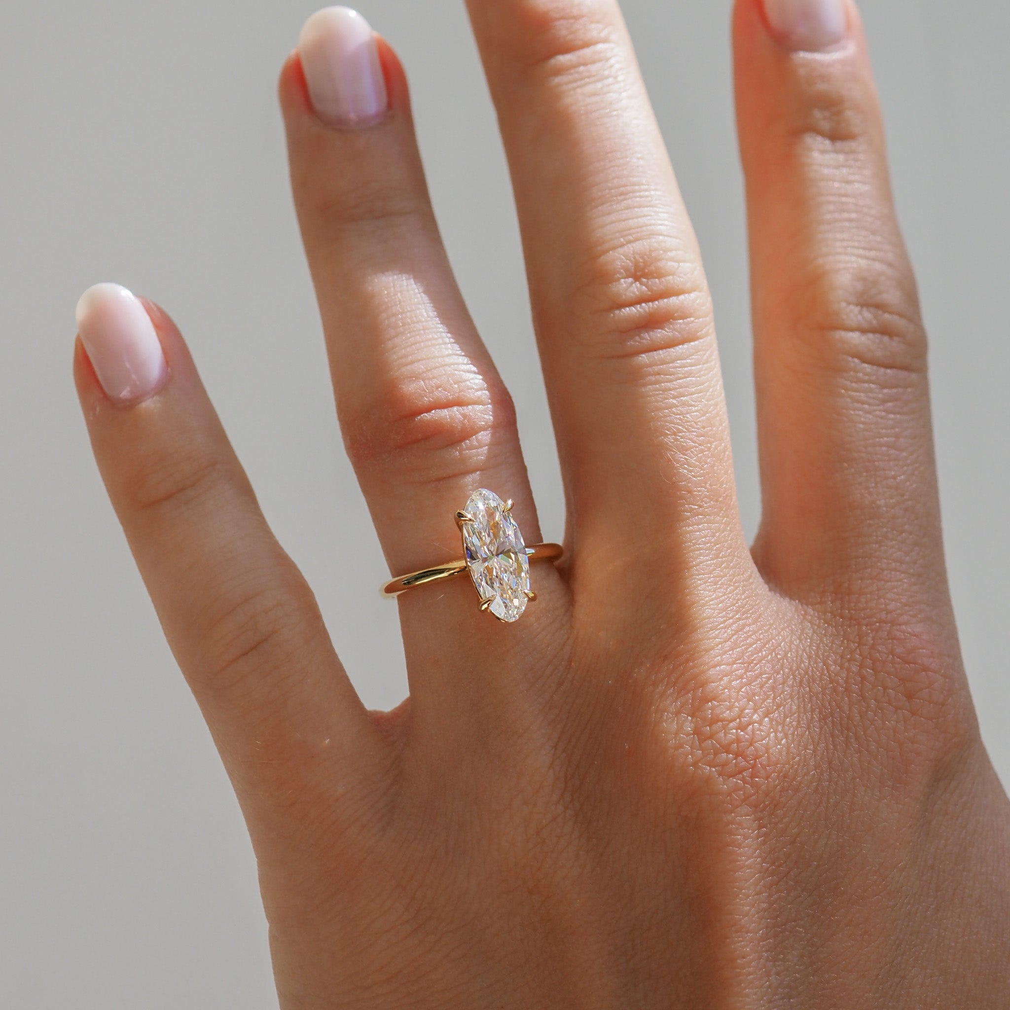 Moval Solitaire | 2ct Oval Lab-Grown Diamond Solitaire Ring