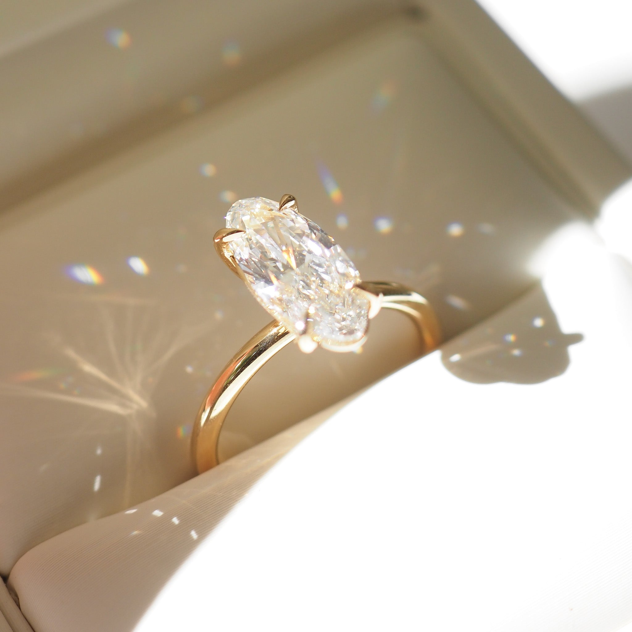 Moval Solitaire | 2ct Oval Lab-Grown Diamond Solitaire Ring