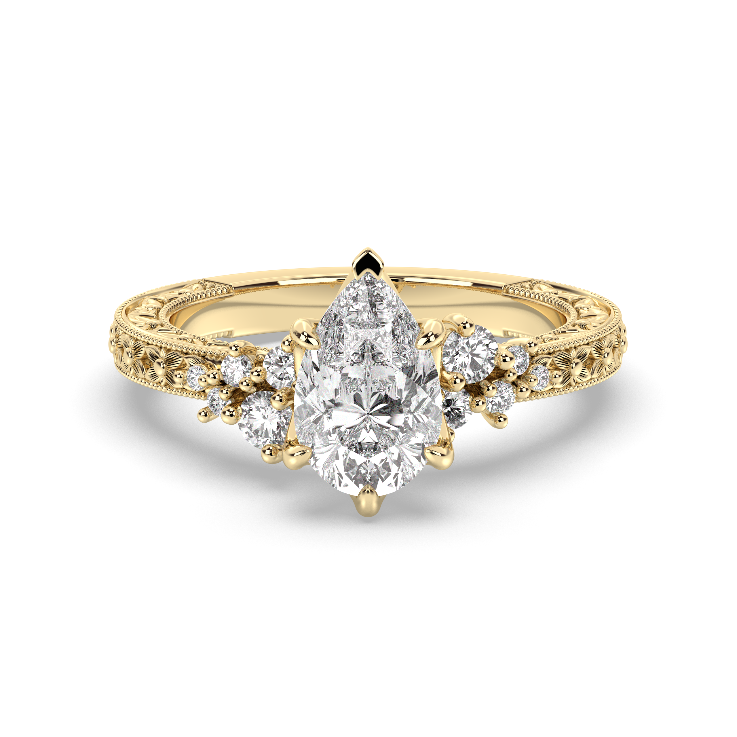 Vintage Montreal Ring, Pear Cut