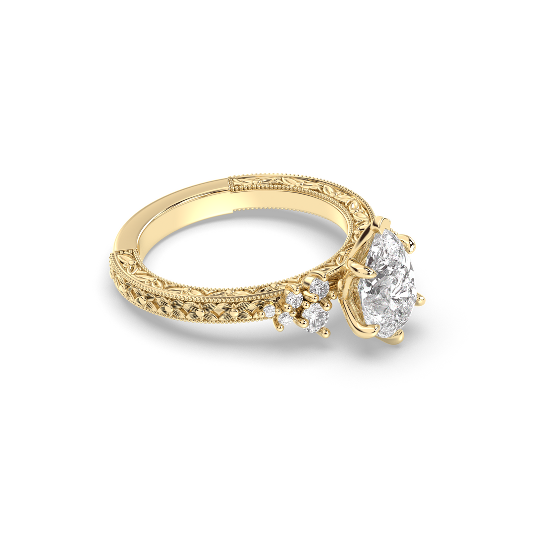 Vintage Montreal Ring, Pear Cut